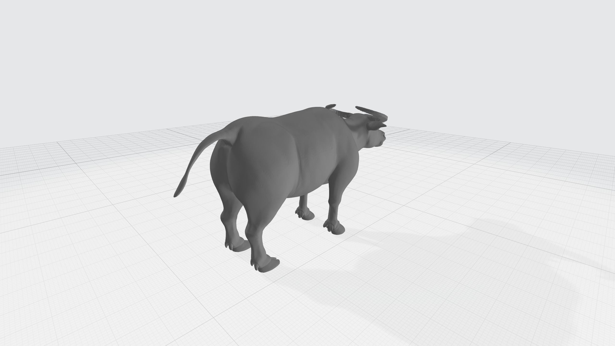 Buffalo 3D Model bull 3D print model_2
