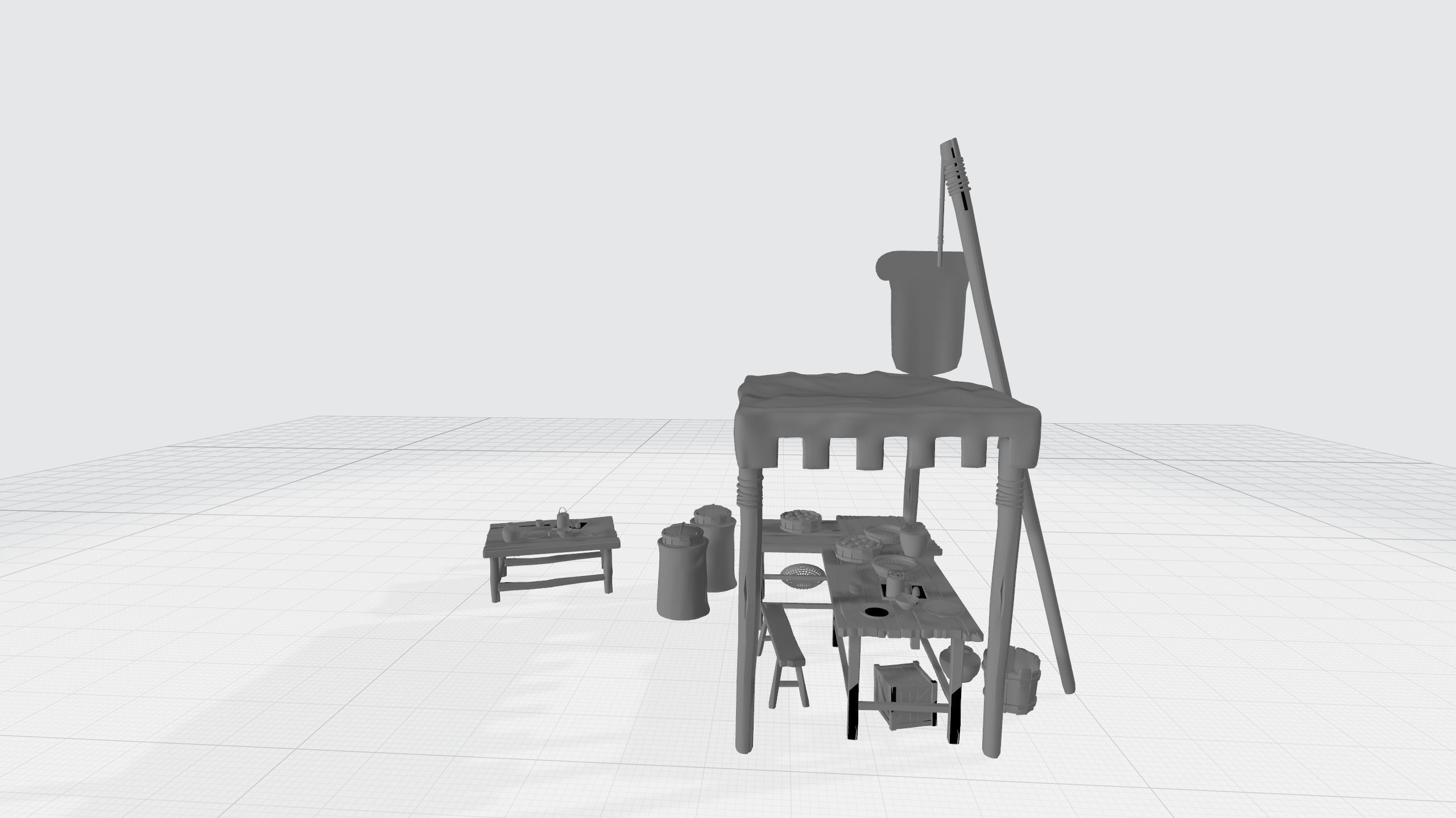 Chinese Store 3D Model Low-poly 3D model_5