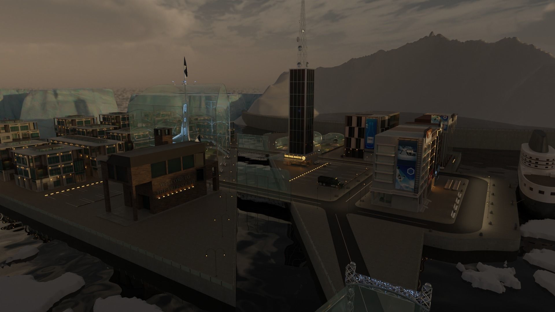 Antarctic City 3D model_10