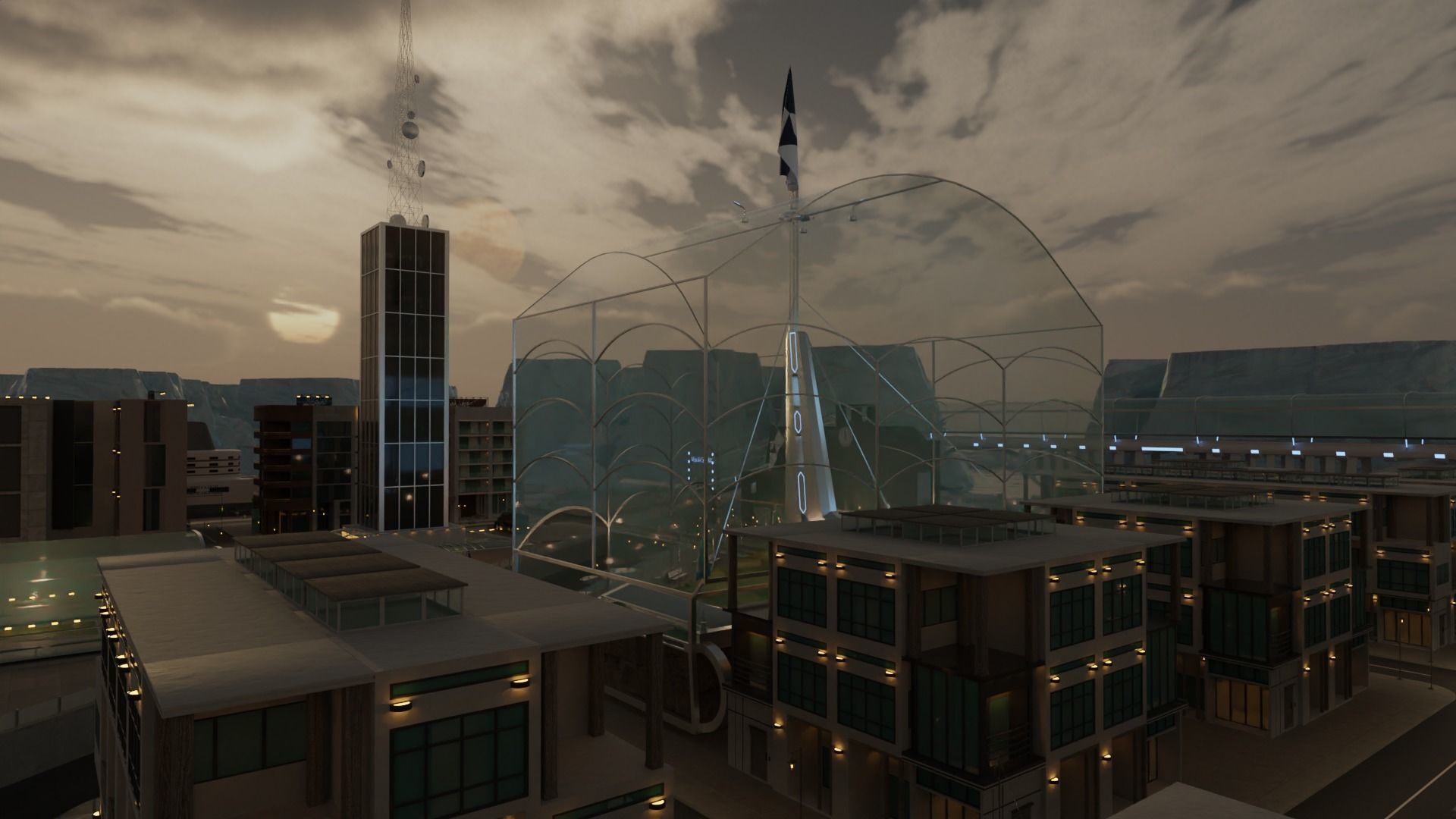 Antarctic City 3D model_9