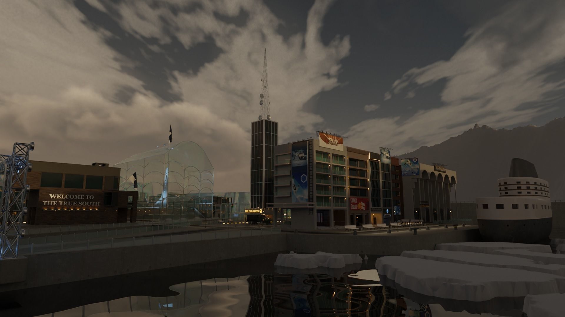Antarctic City 3D model_4