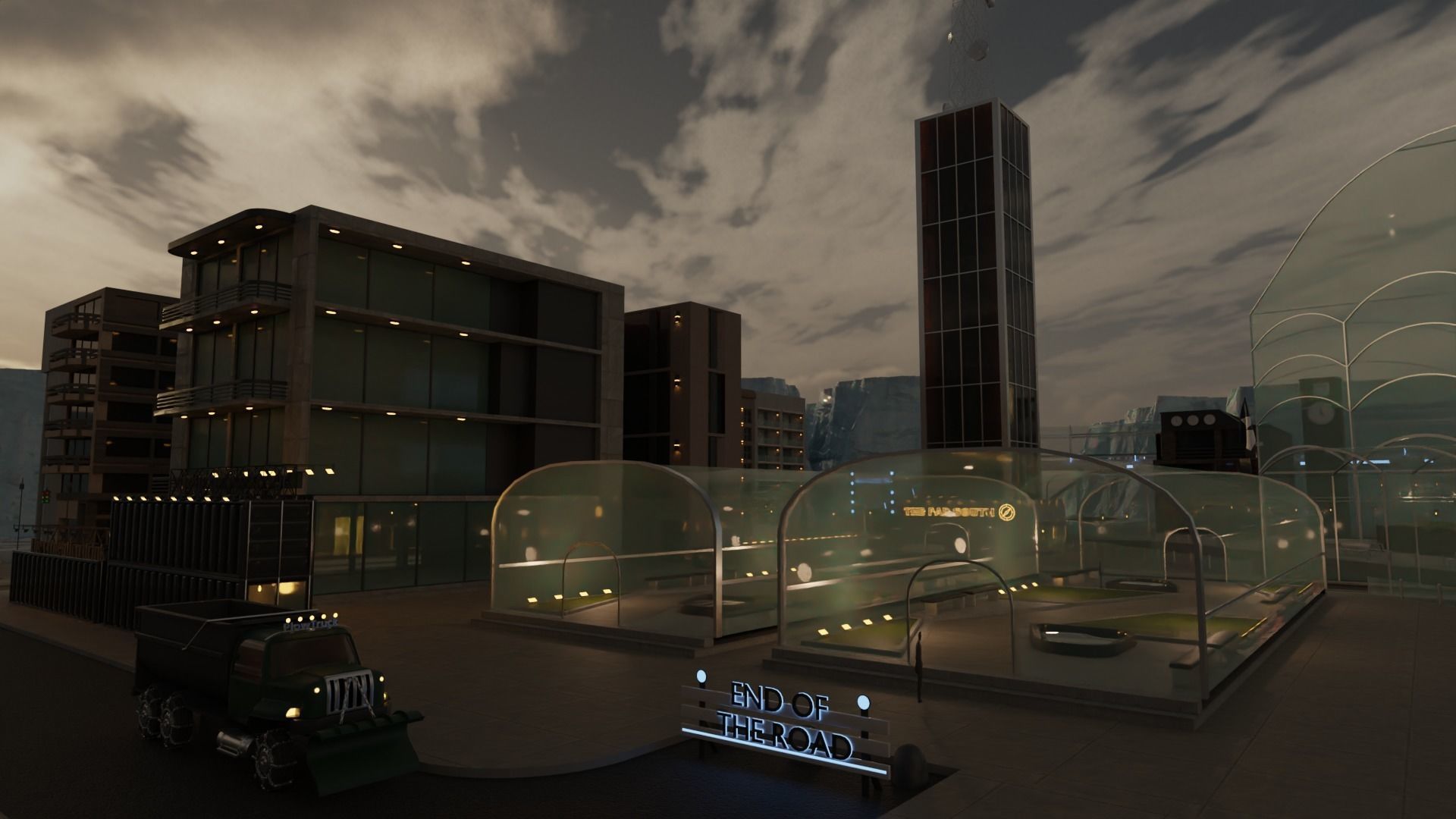 Antarctic City 3D model_8