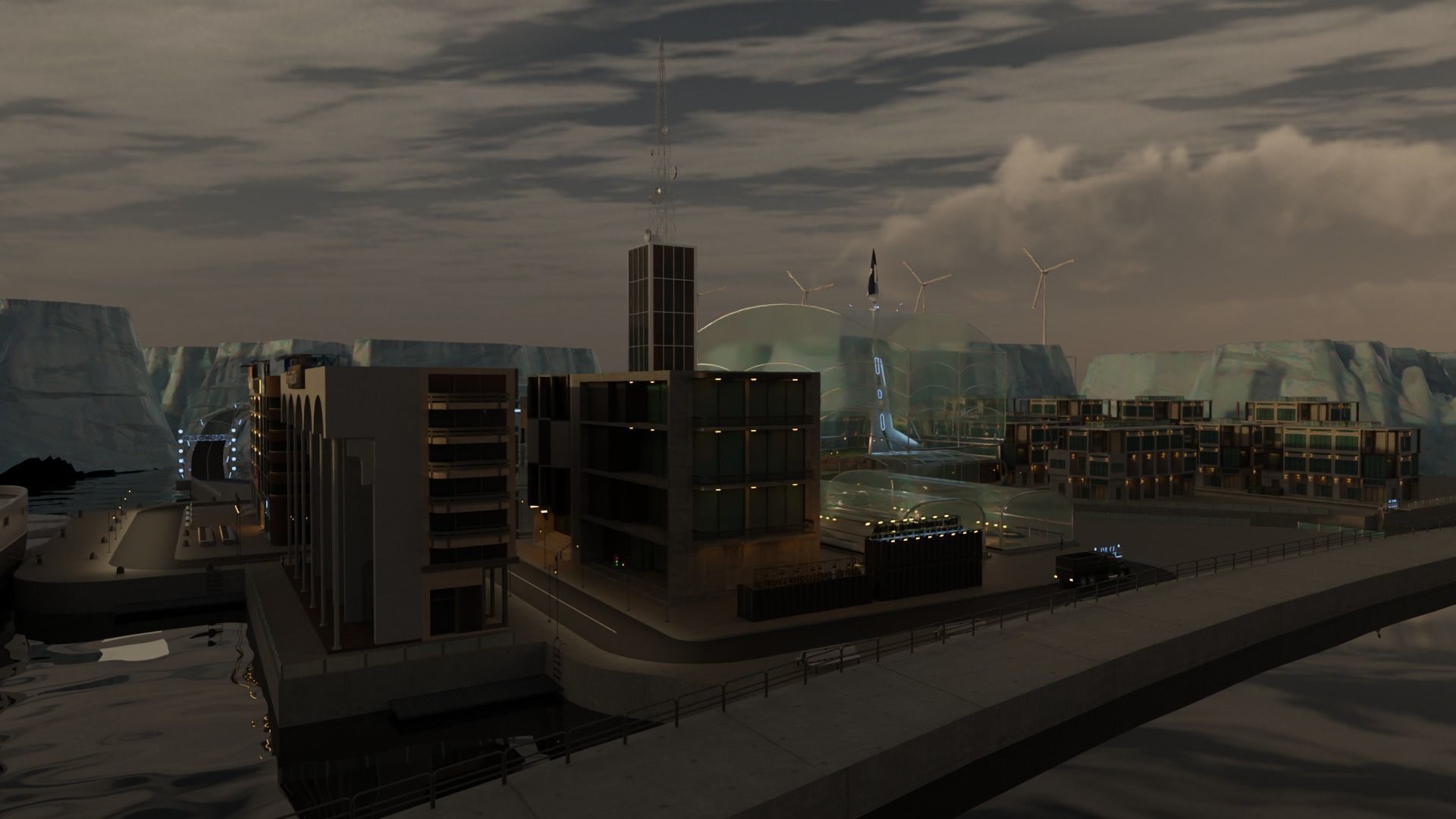 Antarctic City 3D model_15