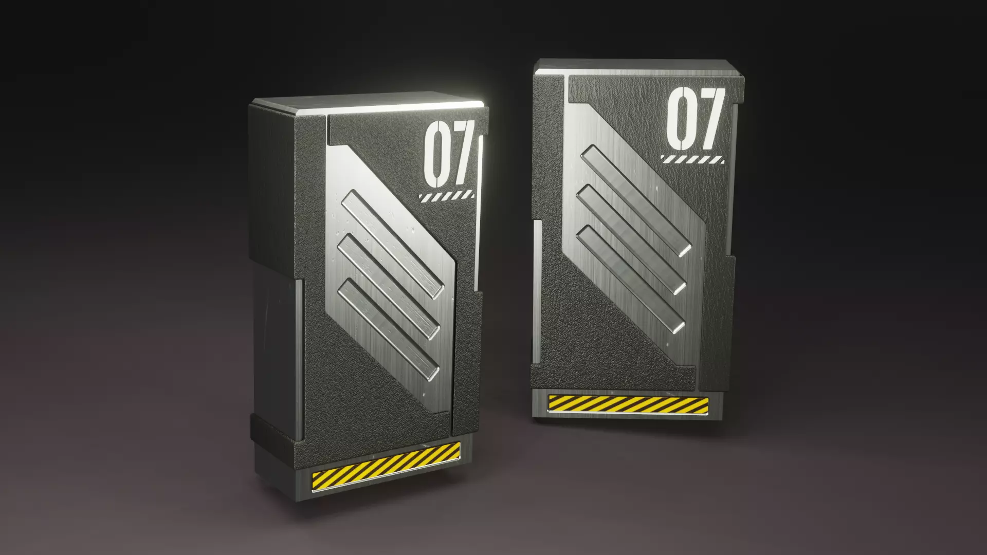 Sci-Fi Crate 3D model