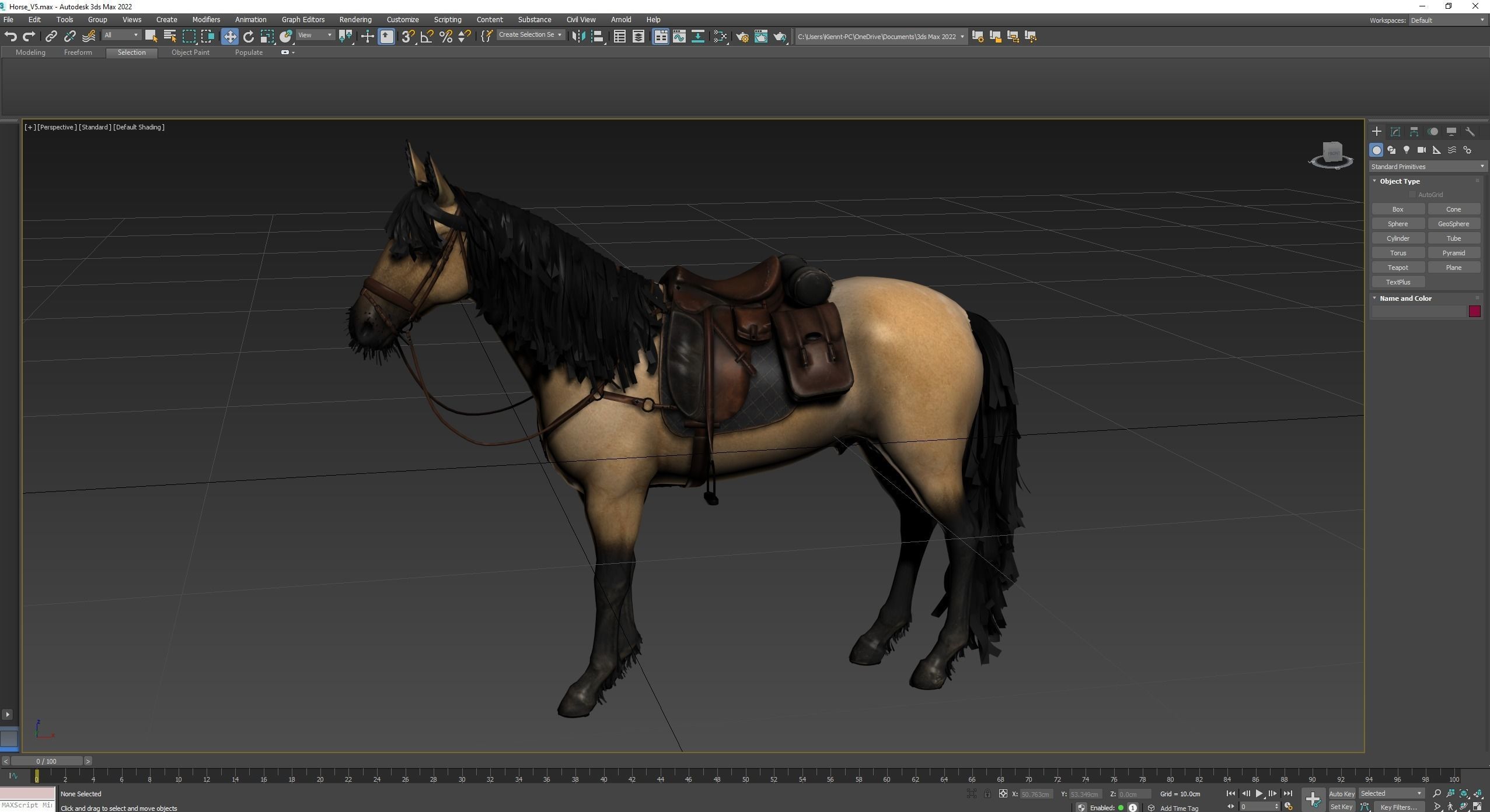 Chinese Horse 3D Model 3D model_3