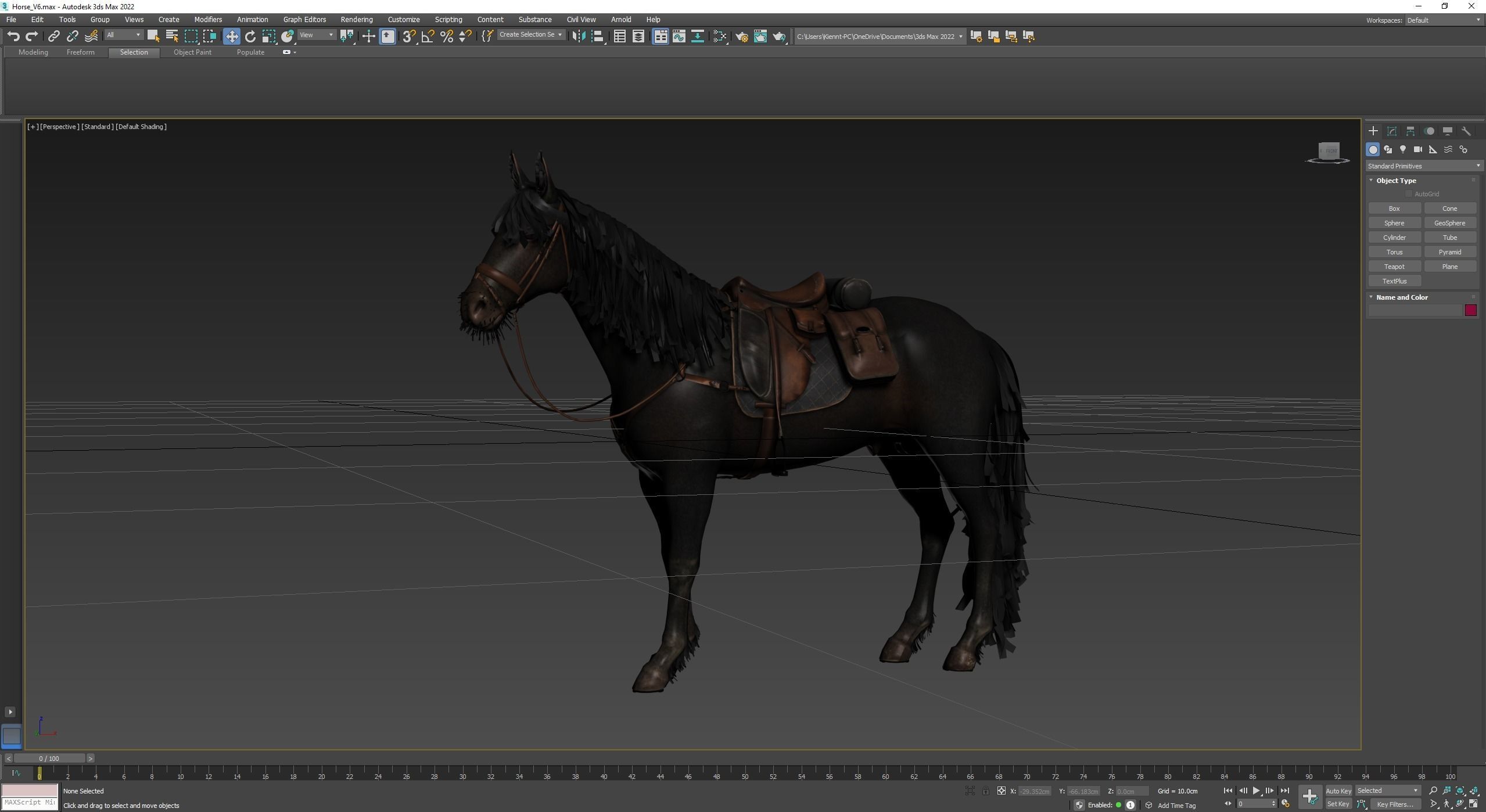 Chinese Horse 3D Model 3D model_4