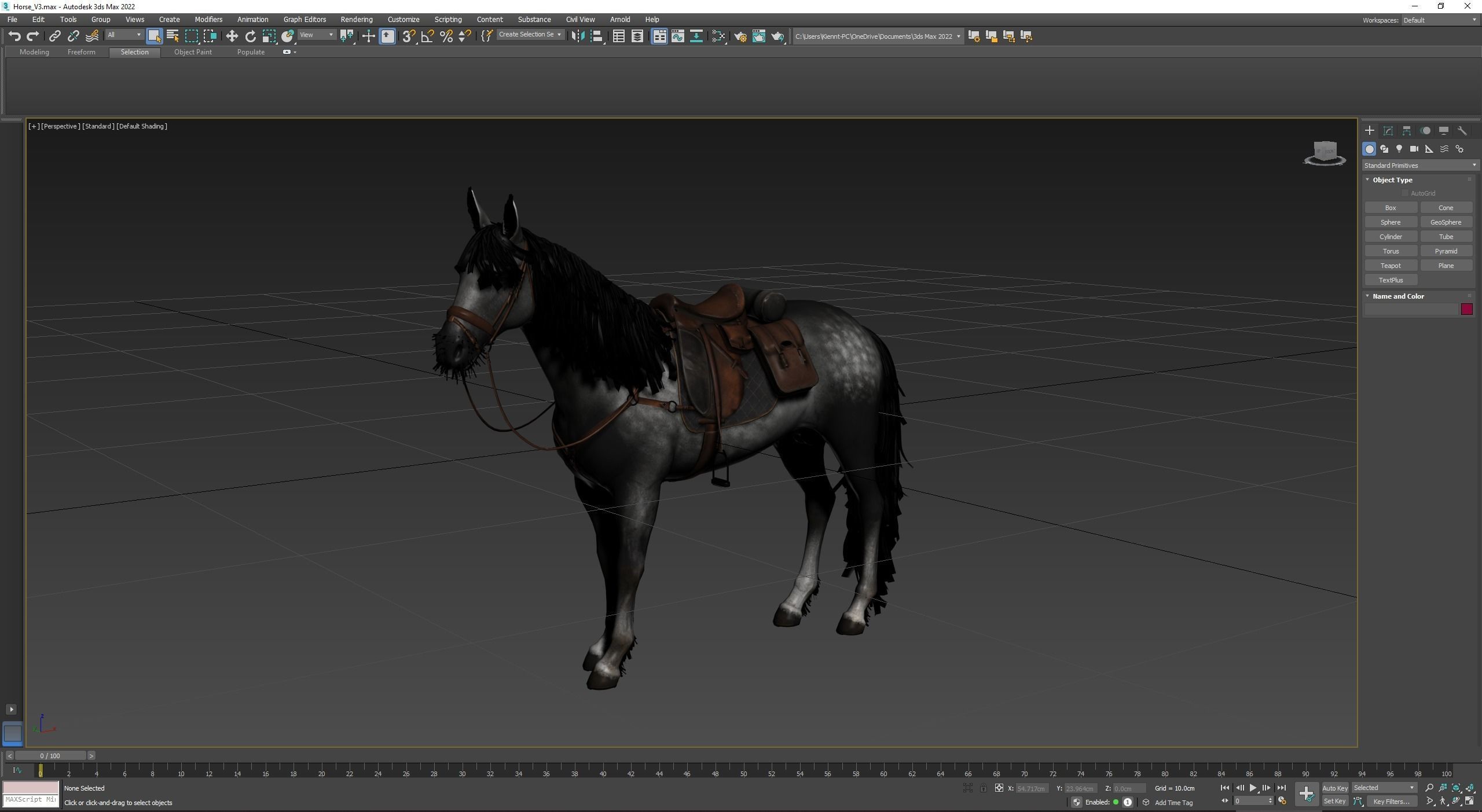 Chinese Horse 3D Model 3D model_1