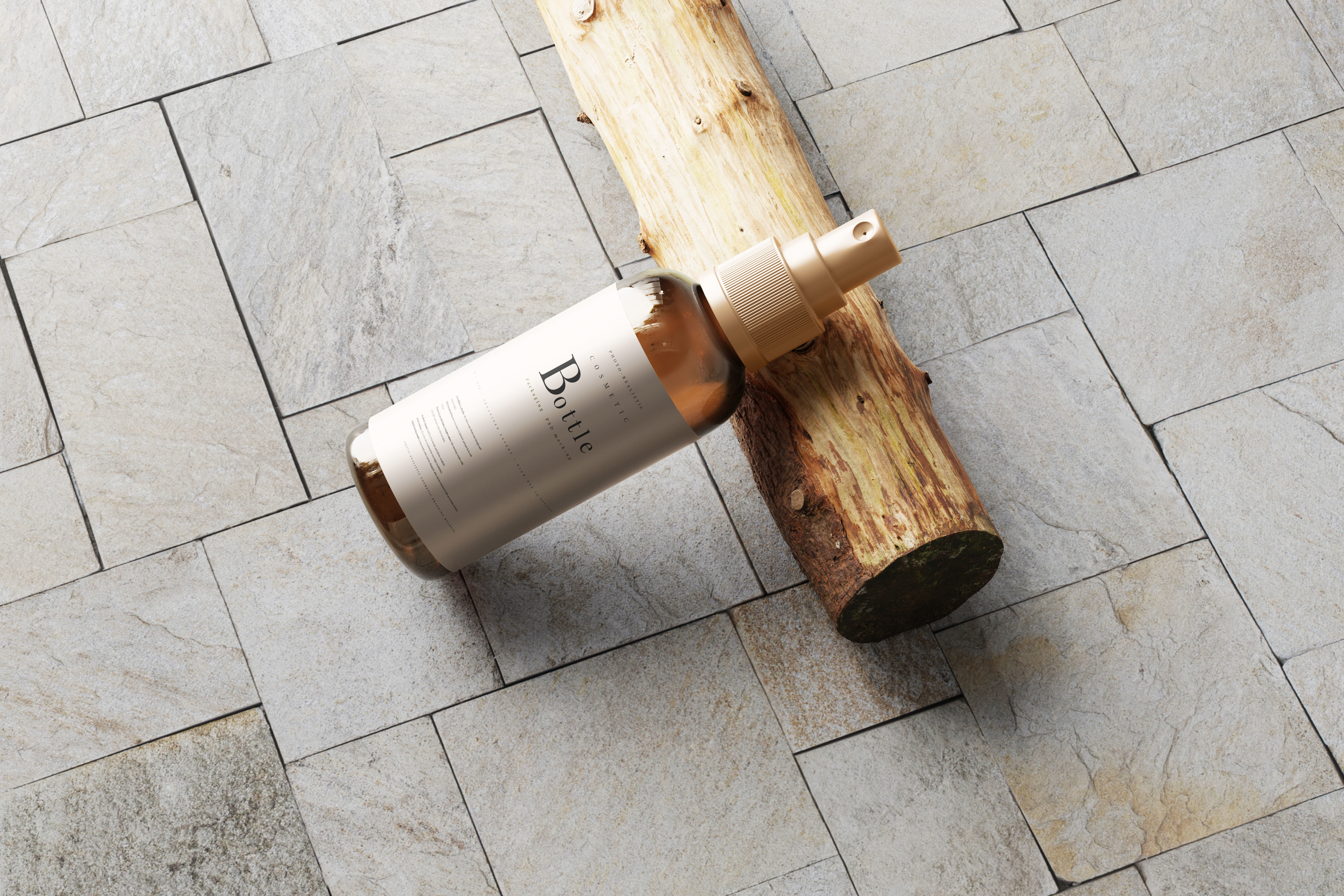 Spray Bottle Mockup Low-poly 3D model_9