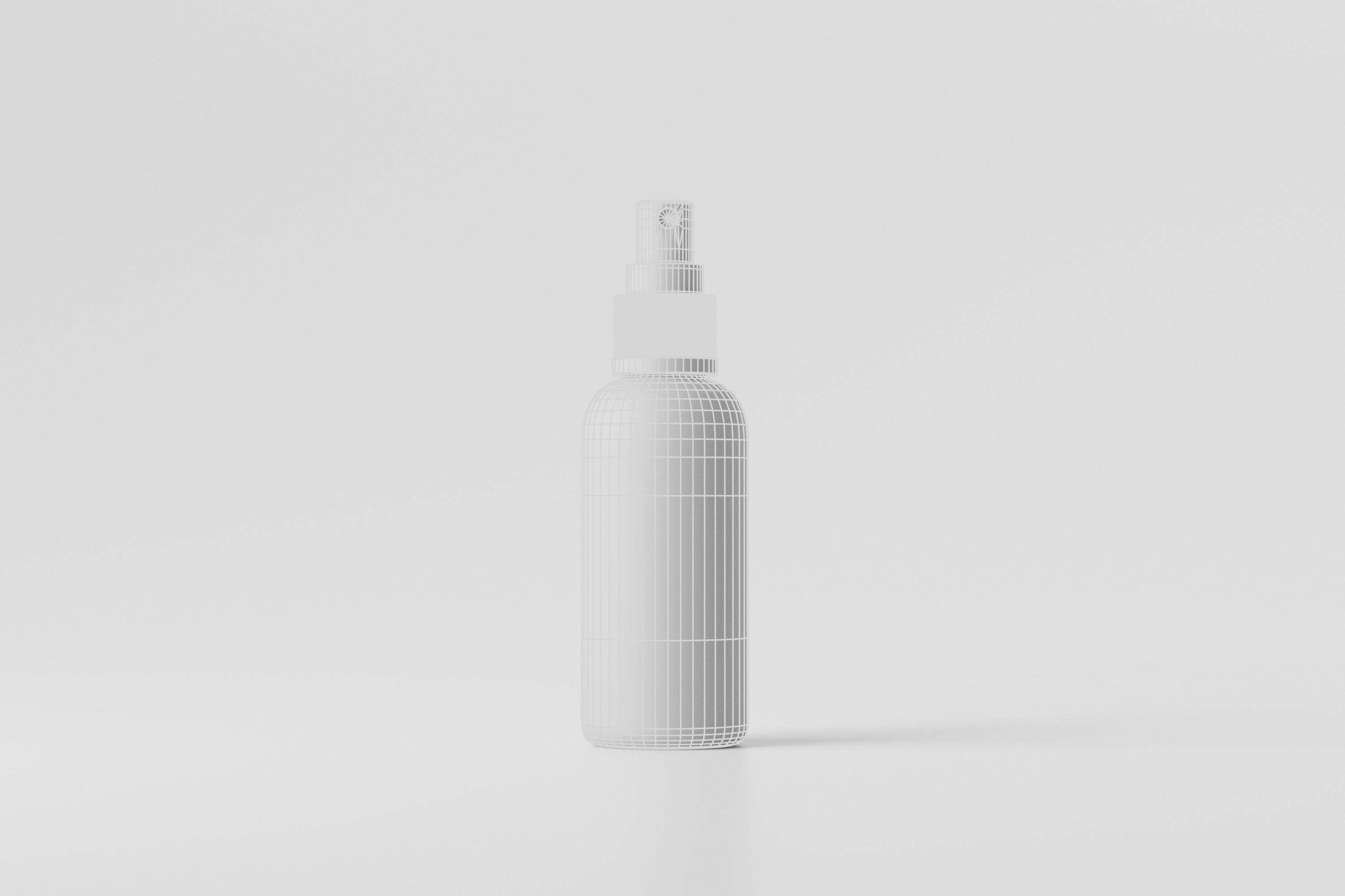 Spray Bottle Mockup Low-poly 3D model_10