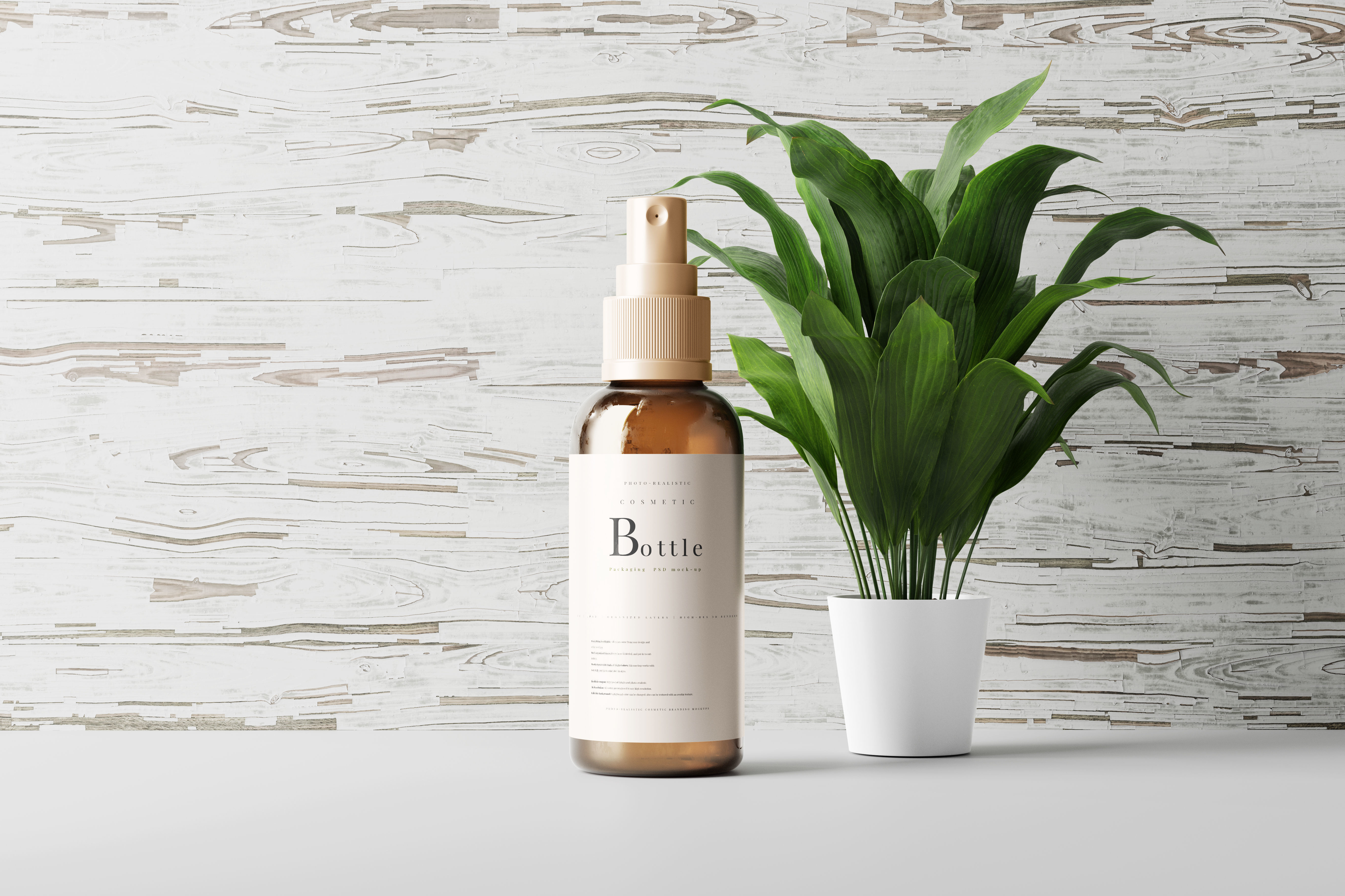 Spray Bottle Mockup Low-poly 3D model_7