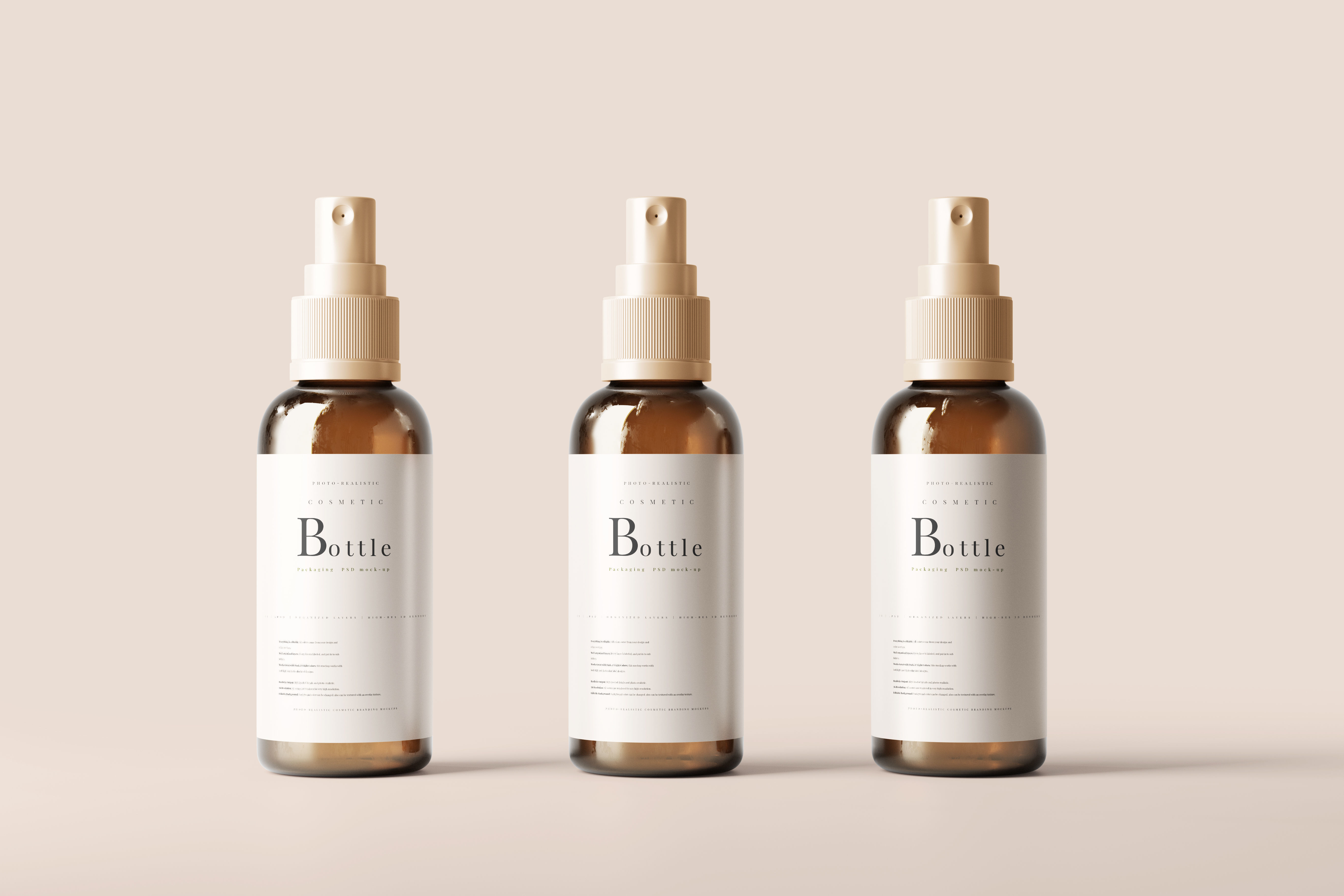 Spray Bottle Mockup Low-poly 3D model_3