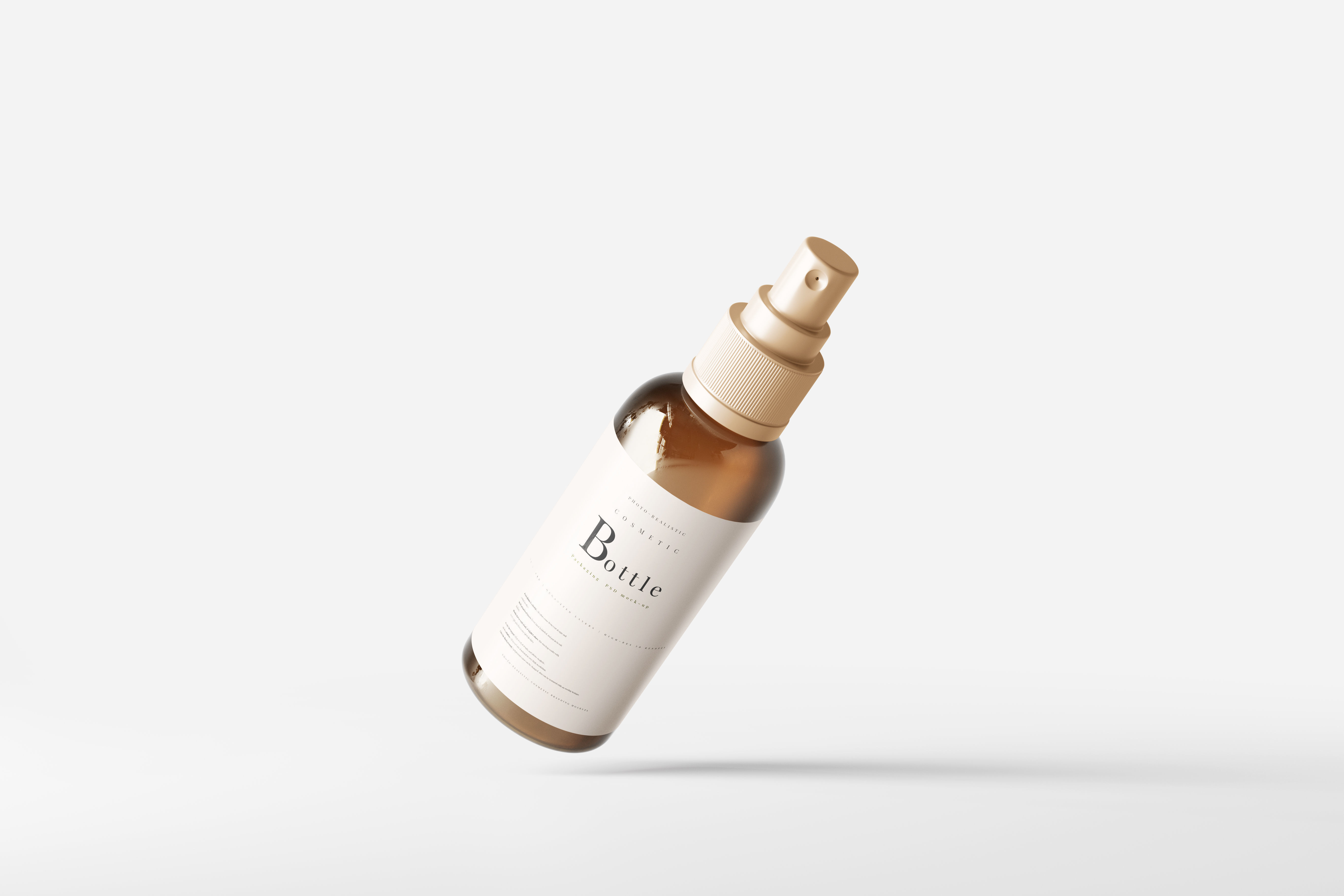 Spray Bottle Mockup Low-poly 3D model_1