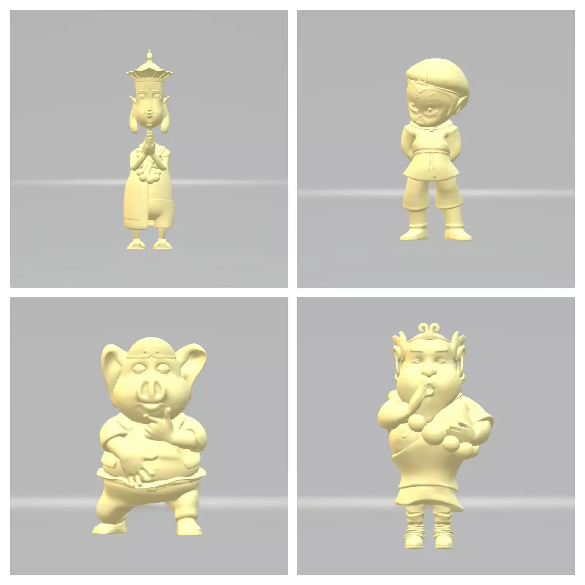 Journey to the West 3D Model 3D print model