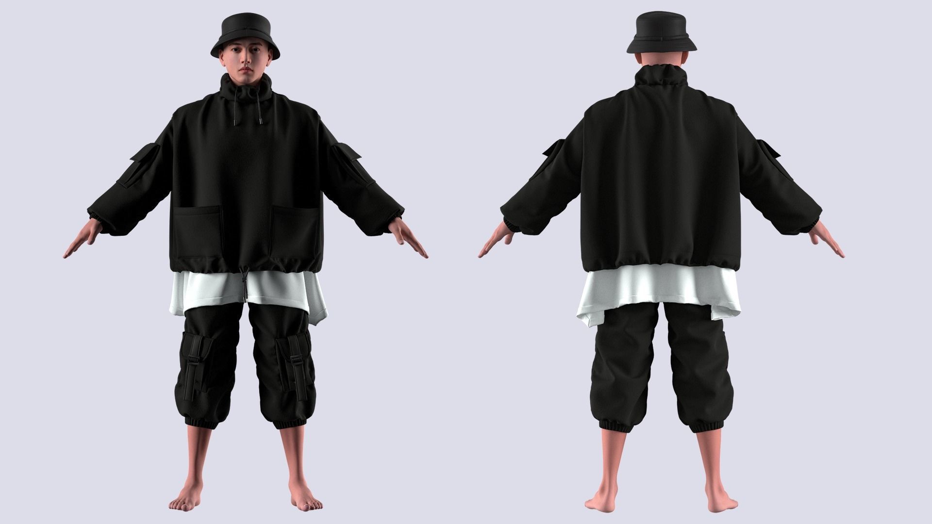 Male Outfit Marvelous Designer 3D model | CGTrader