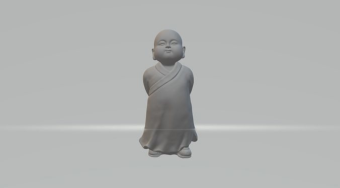 Little Monk 3D Model 3D print model