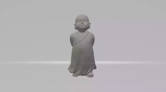 Little Monk 3D Model