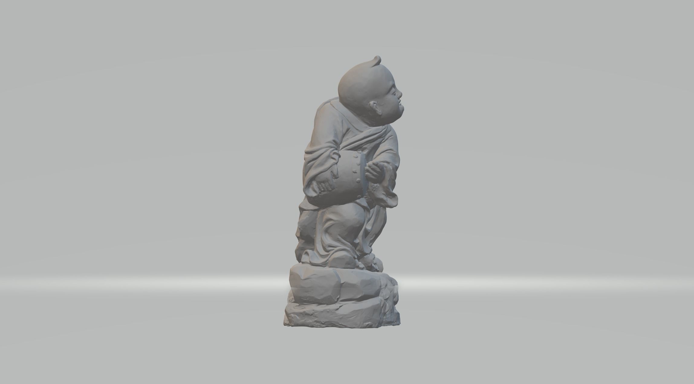 Chinese Child 3D Model 3D print model_1