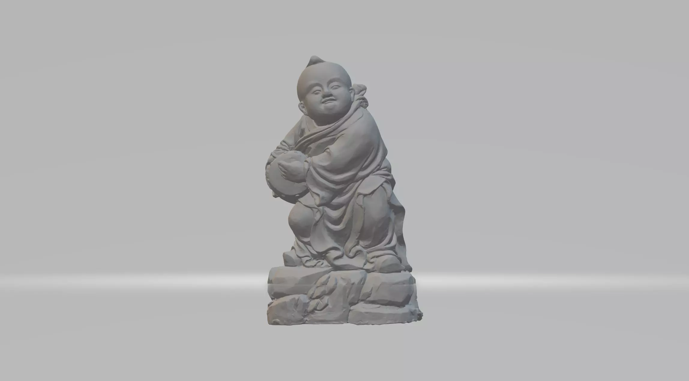 Chinese Child 3D Model 3D print model_0