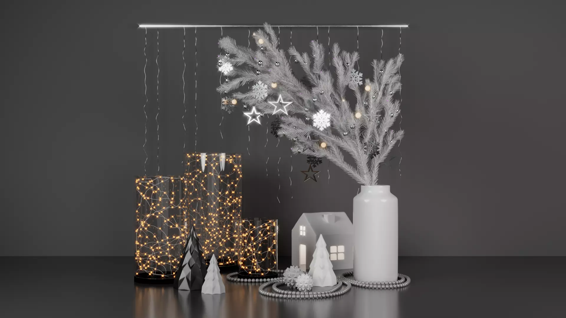 Christmas Decoration Set 3D model