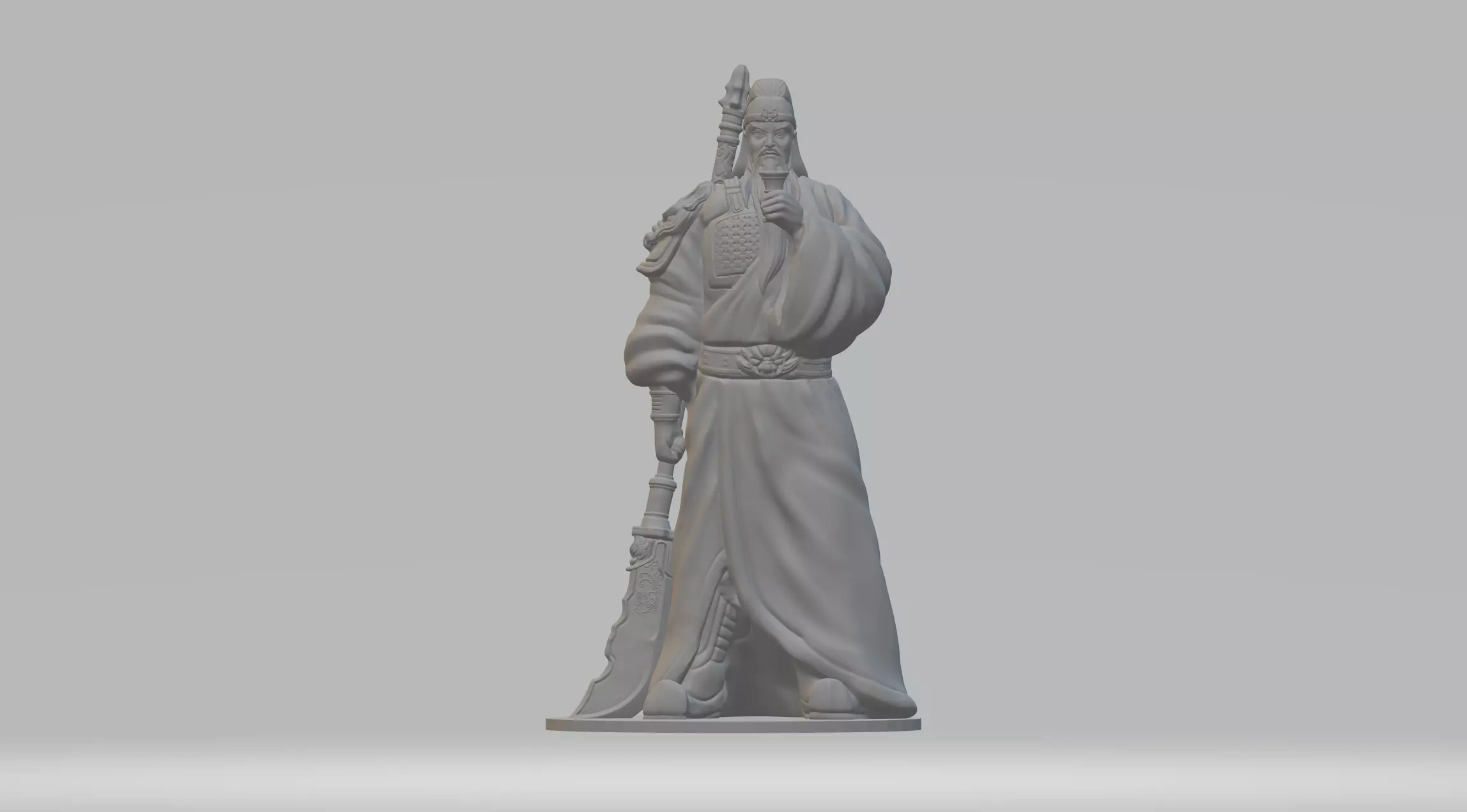 Guan Yu 3D Model 3D print model_0