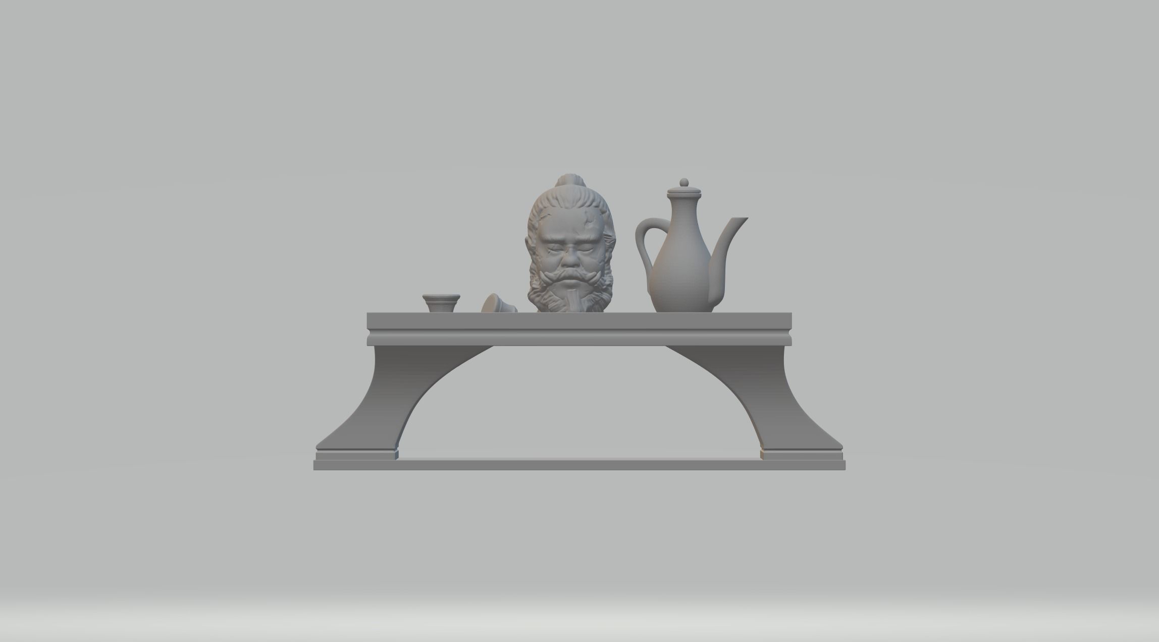 Guan Yu 3D Model 3D print model_3