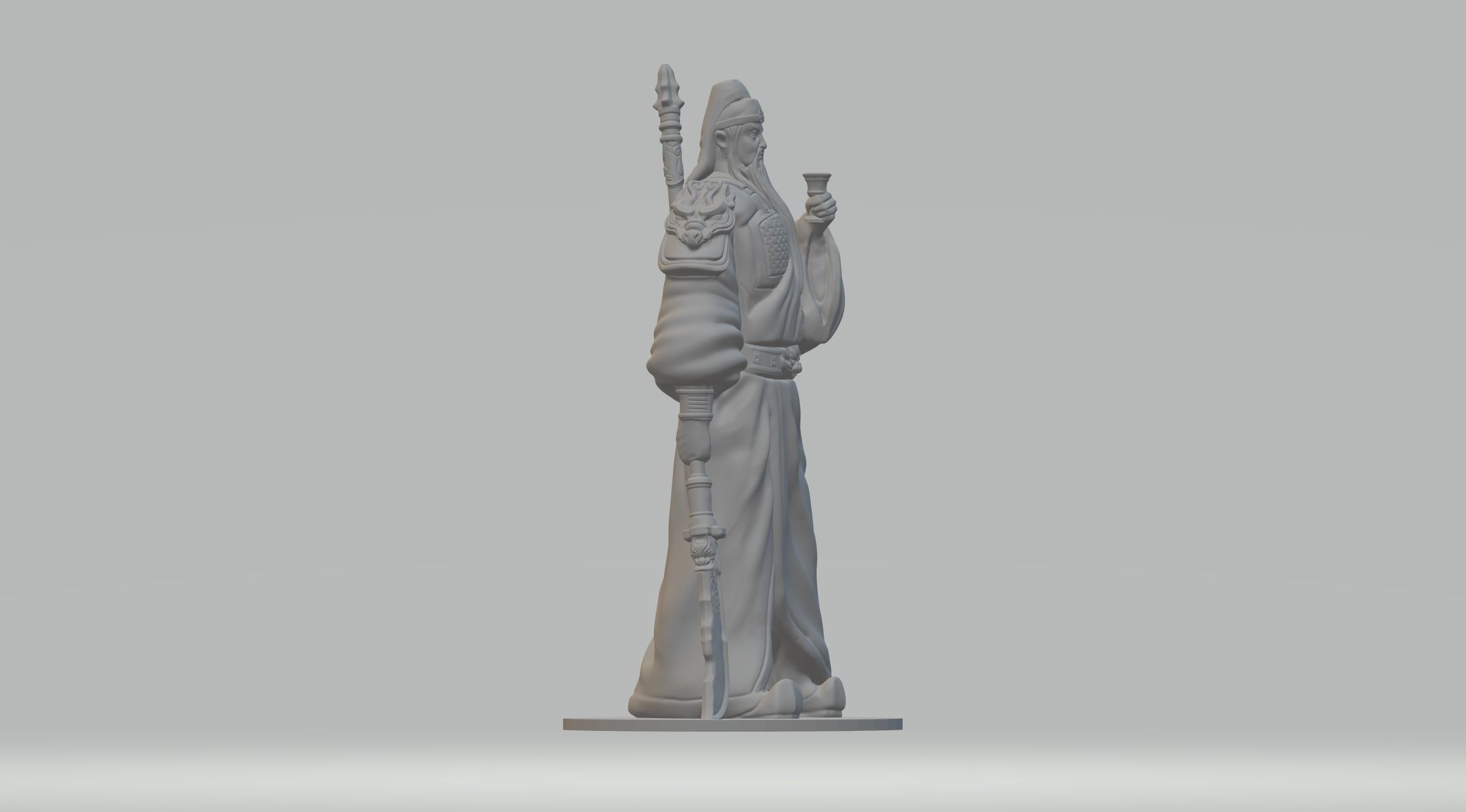 Guan Yu 3D Model 3D print model_1