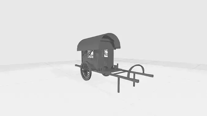 Carriage 3D Model cart