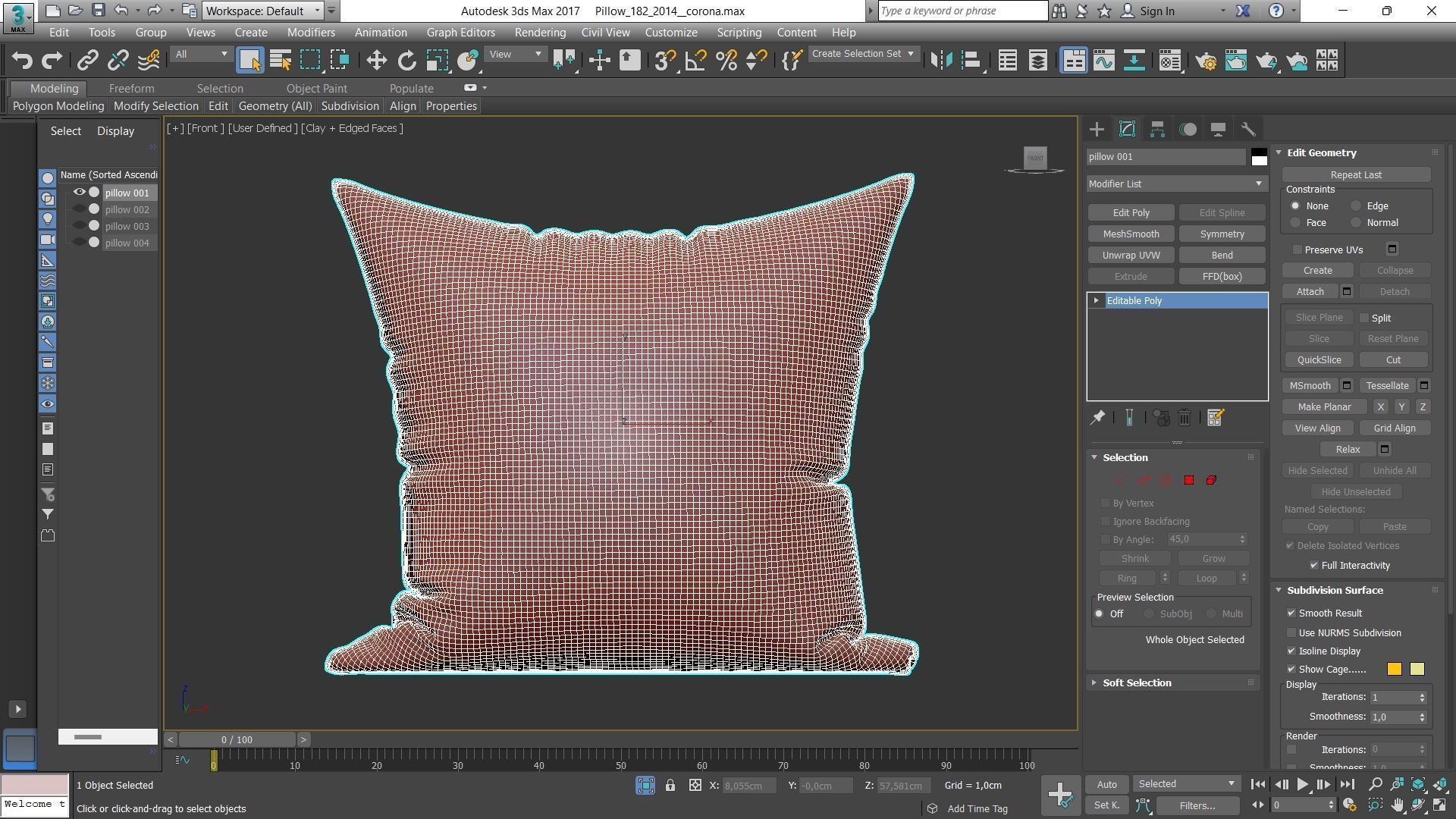 Decorative pillows Houzz set 182 3D model_5