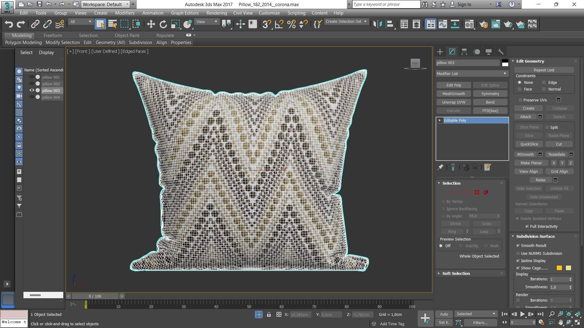 Decorative pillows Houzz set 182 3D model_9
