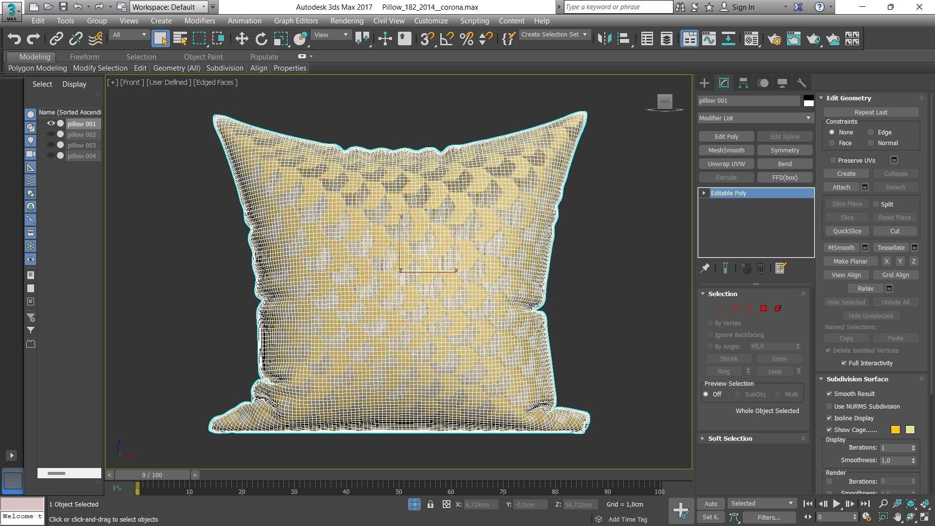 Decorative pillows Houzz set 182 3D model_3