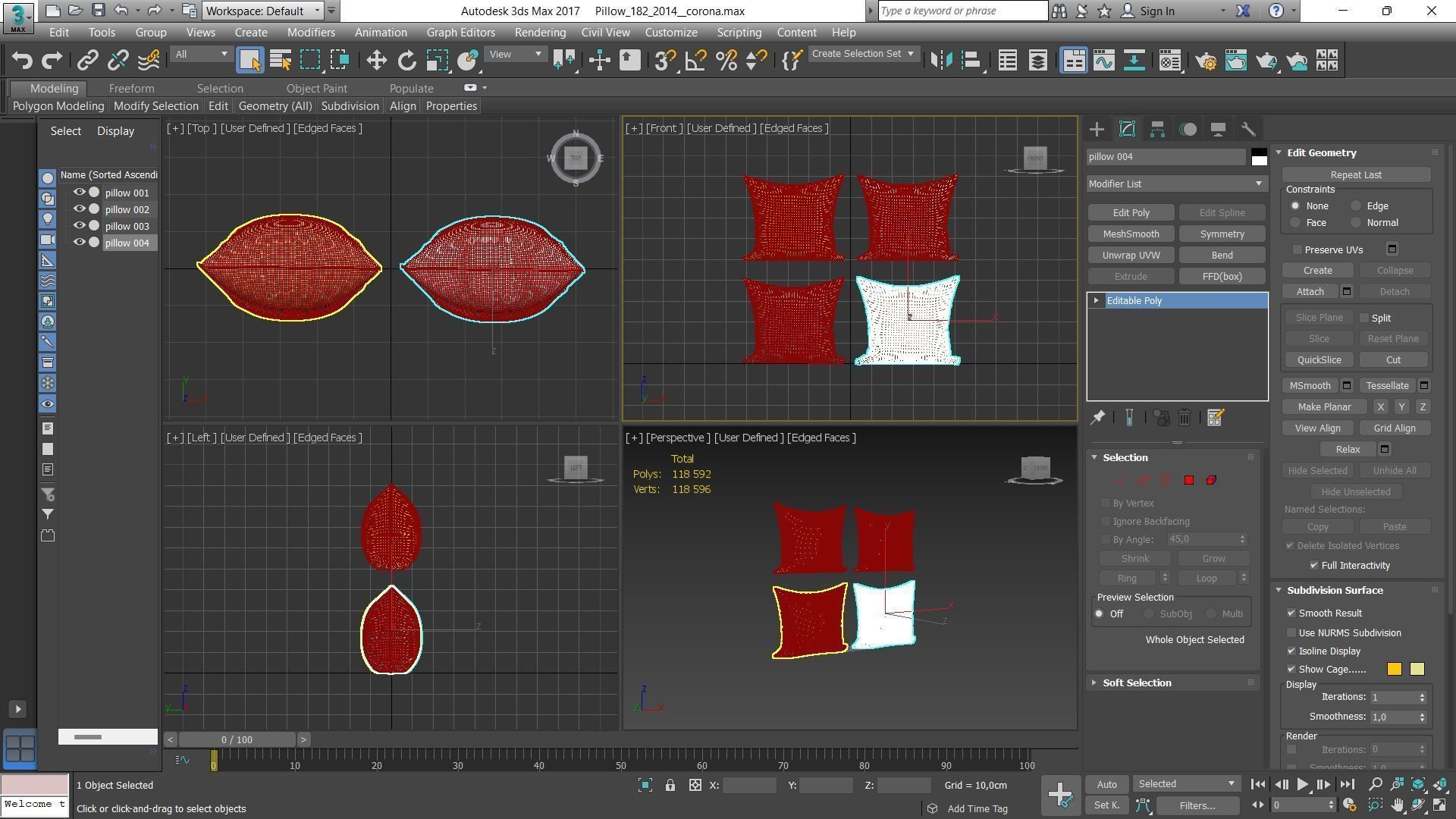 Decorative pillows Houzz set 182 3D model_15