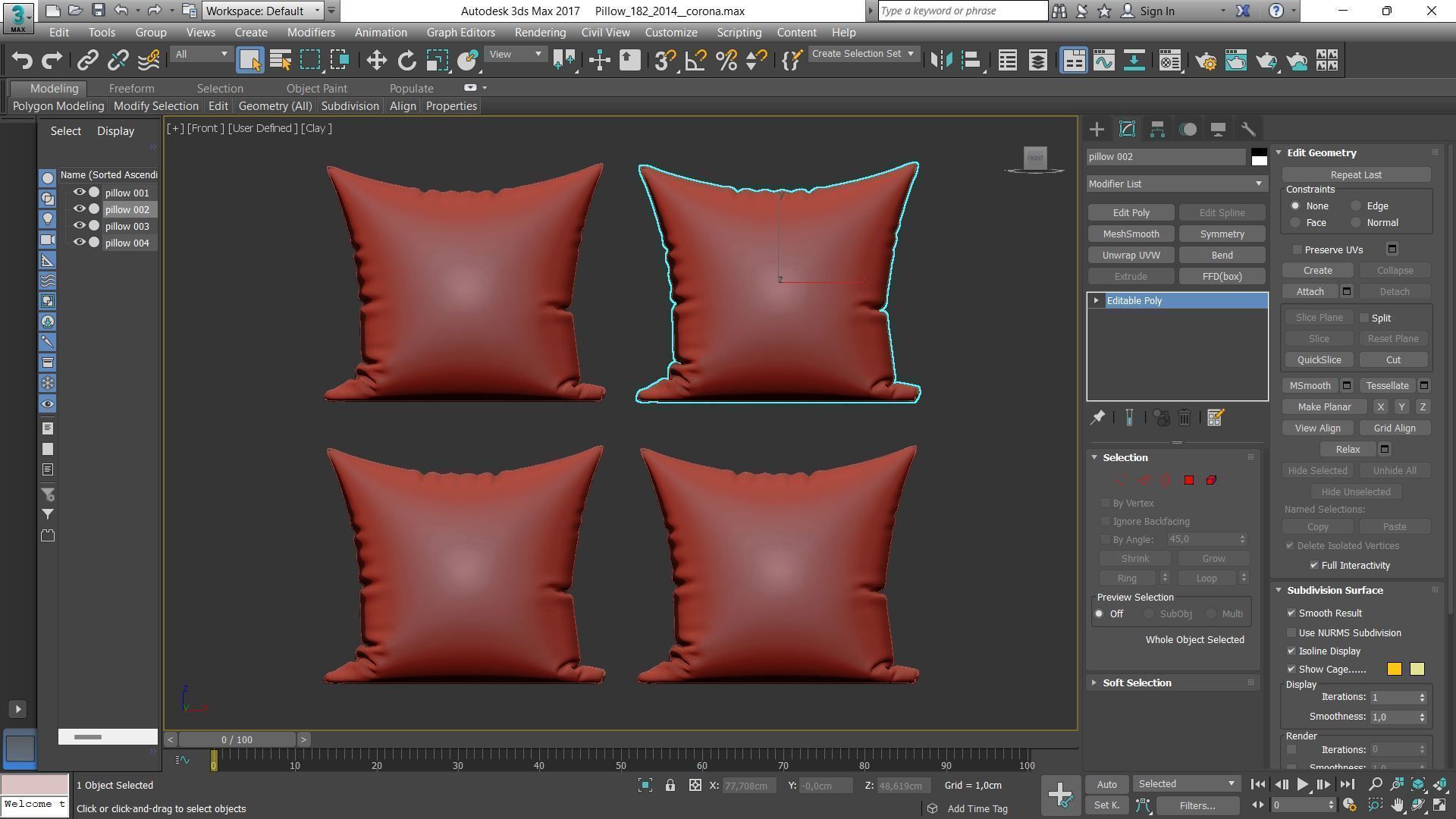 Decorative pillows Houzz set 182 3D model_20