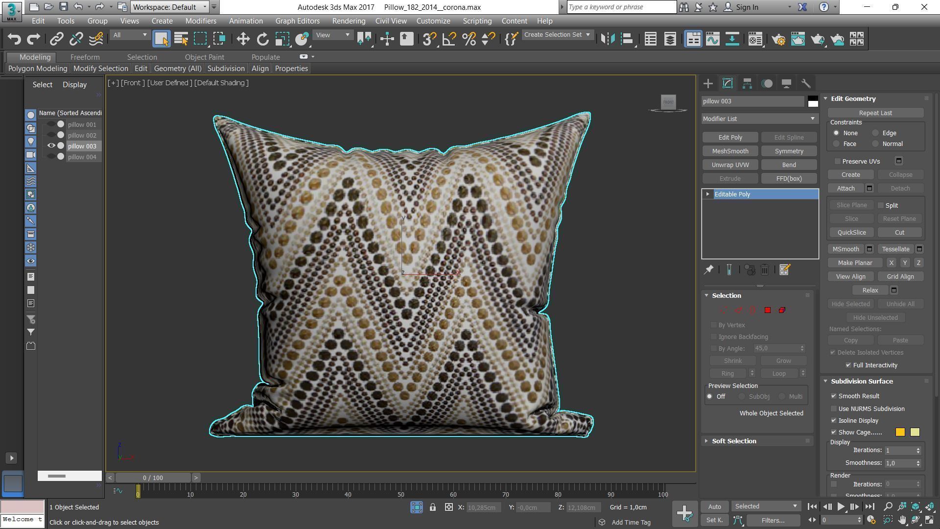 Decorative pillows Houzz set 182 3D model_8