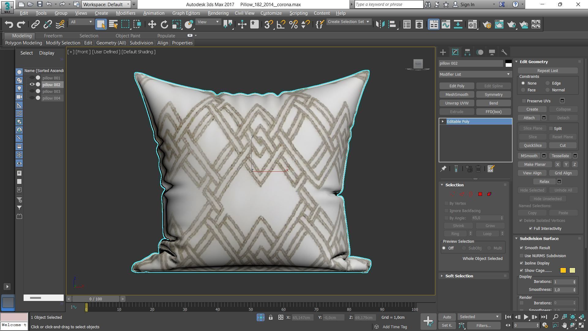 Decorative pillows Houzz set 182 3D model_6