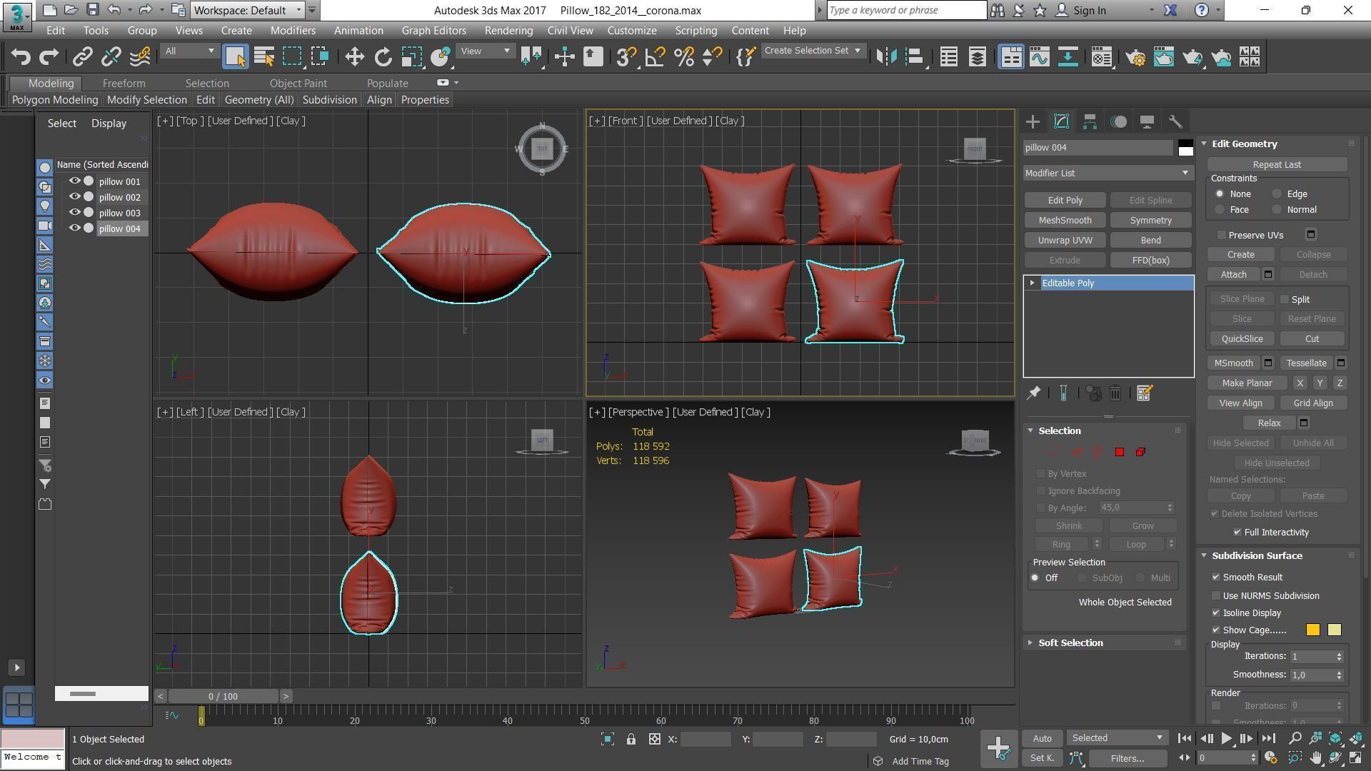 Decorative pillows Houzz set 182 3D model_16