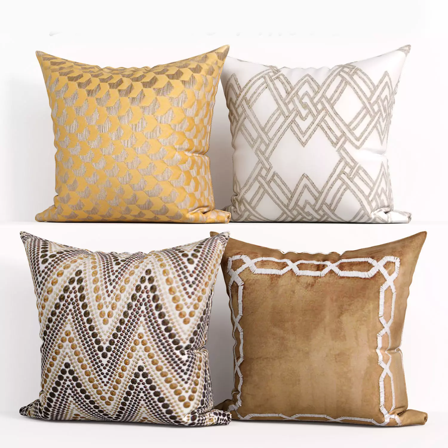 Decorative pillows Houzz set 182 3D model_0