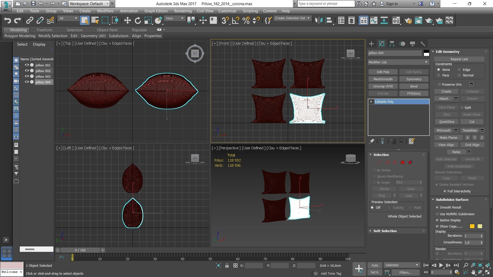 Decorative pillows Houzz set 182 3D model_17