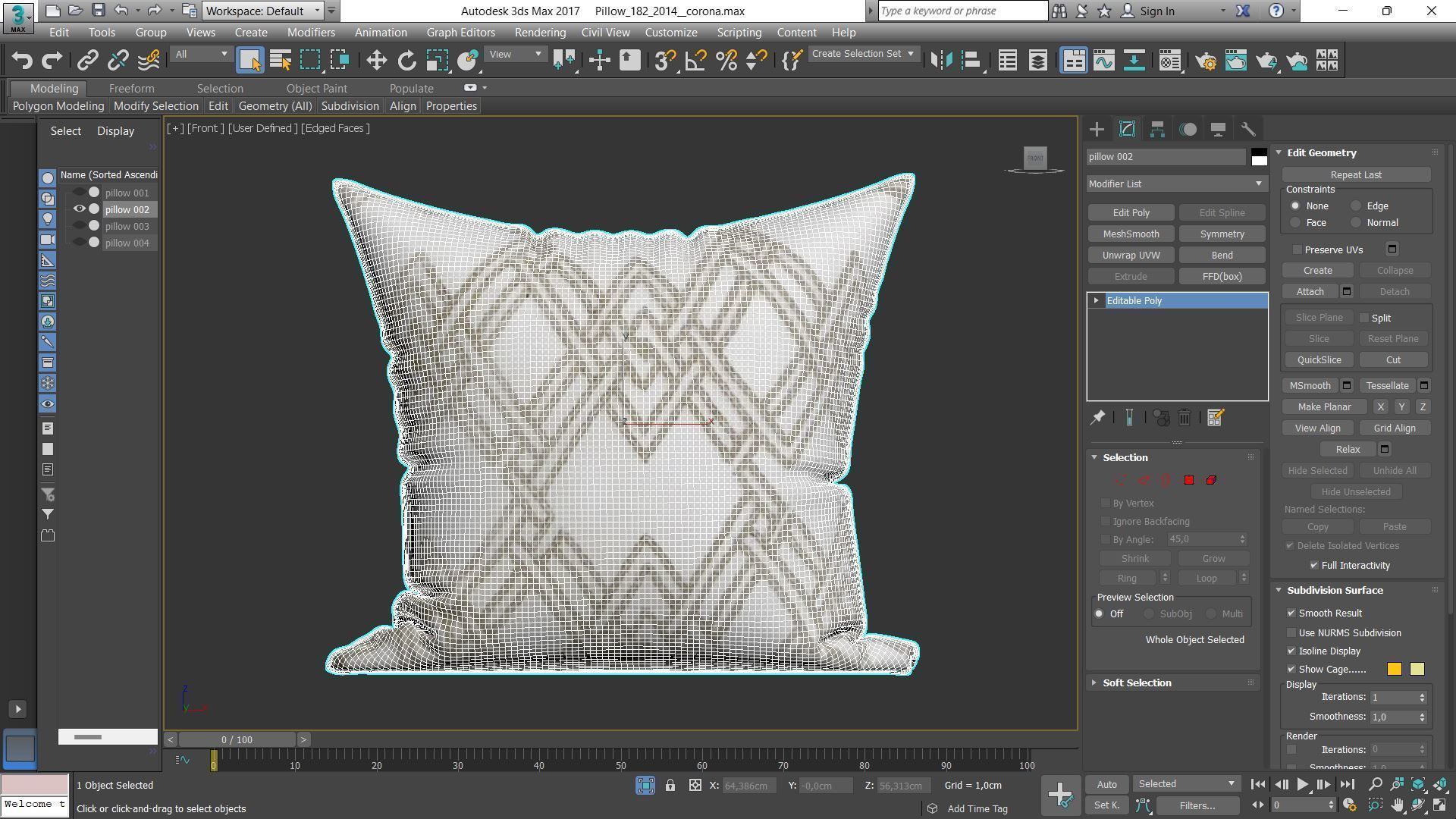 Decorative pillows Houzz set 182 3D model_7