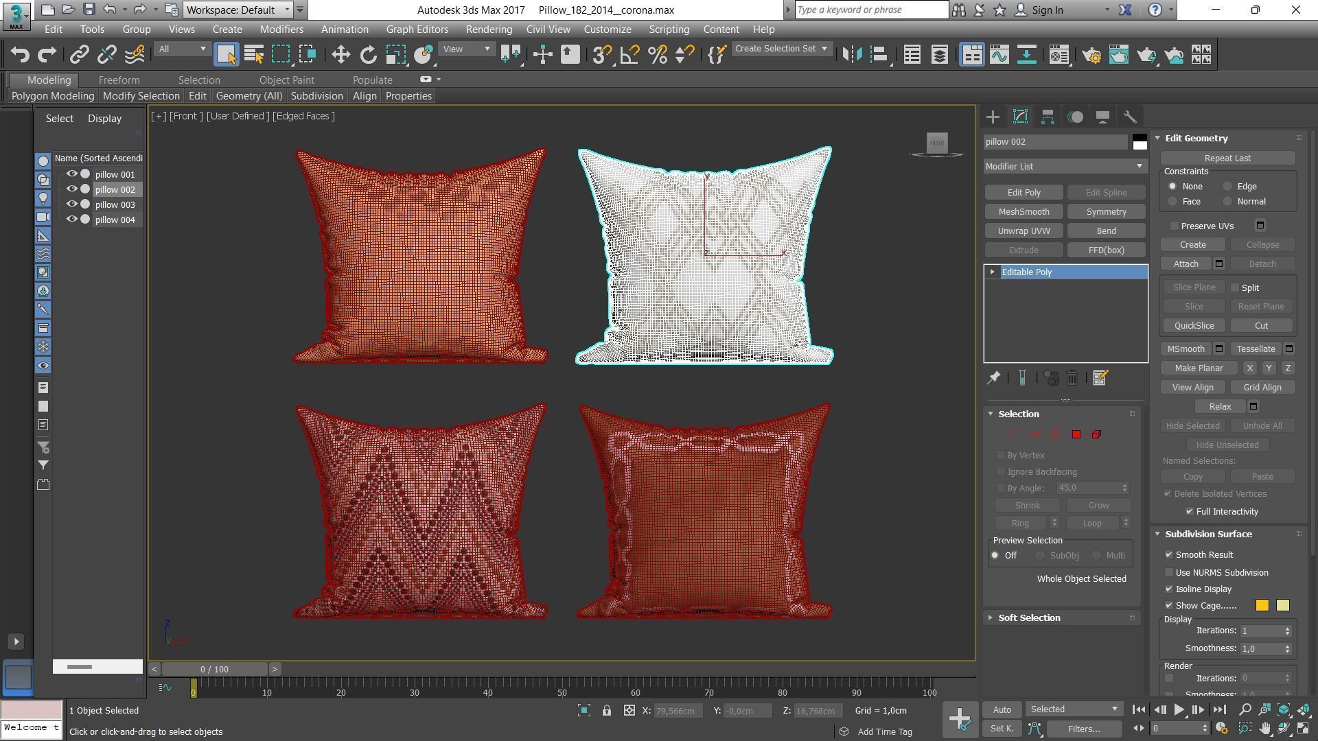 Decorative pillows Houzz set 182 3D model_19
