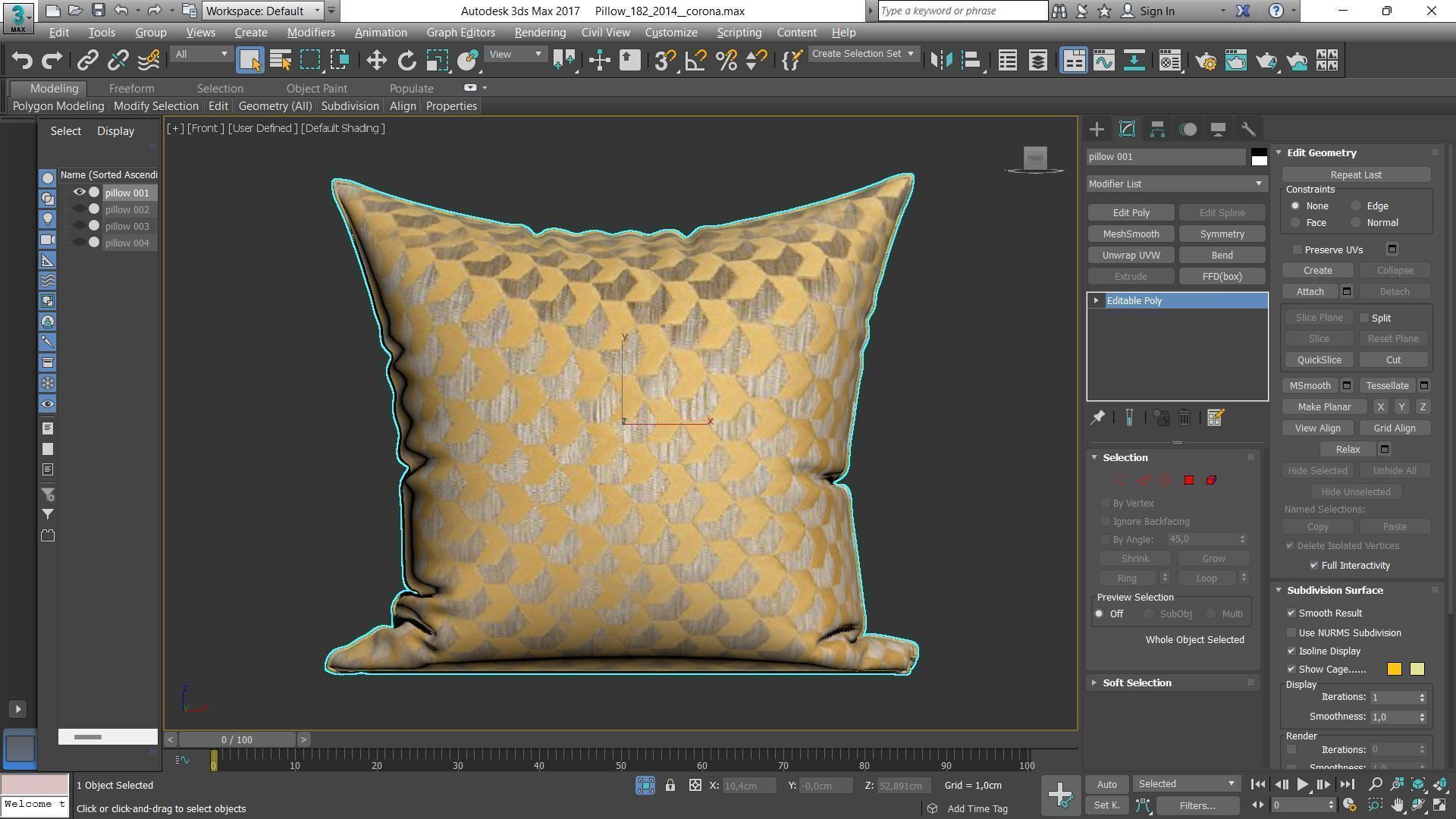 Decorative pillows Houzz set 182 3D model_2