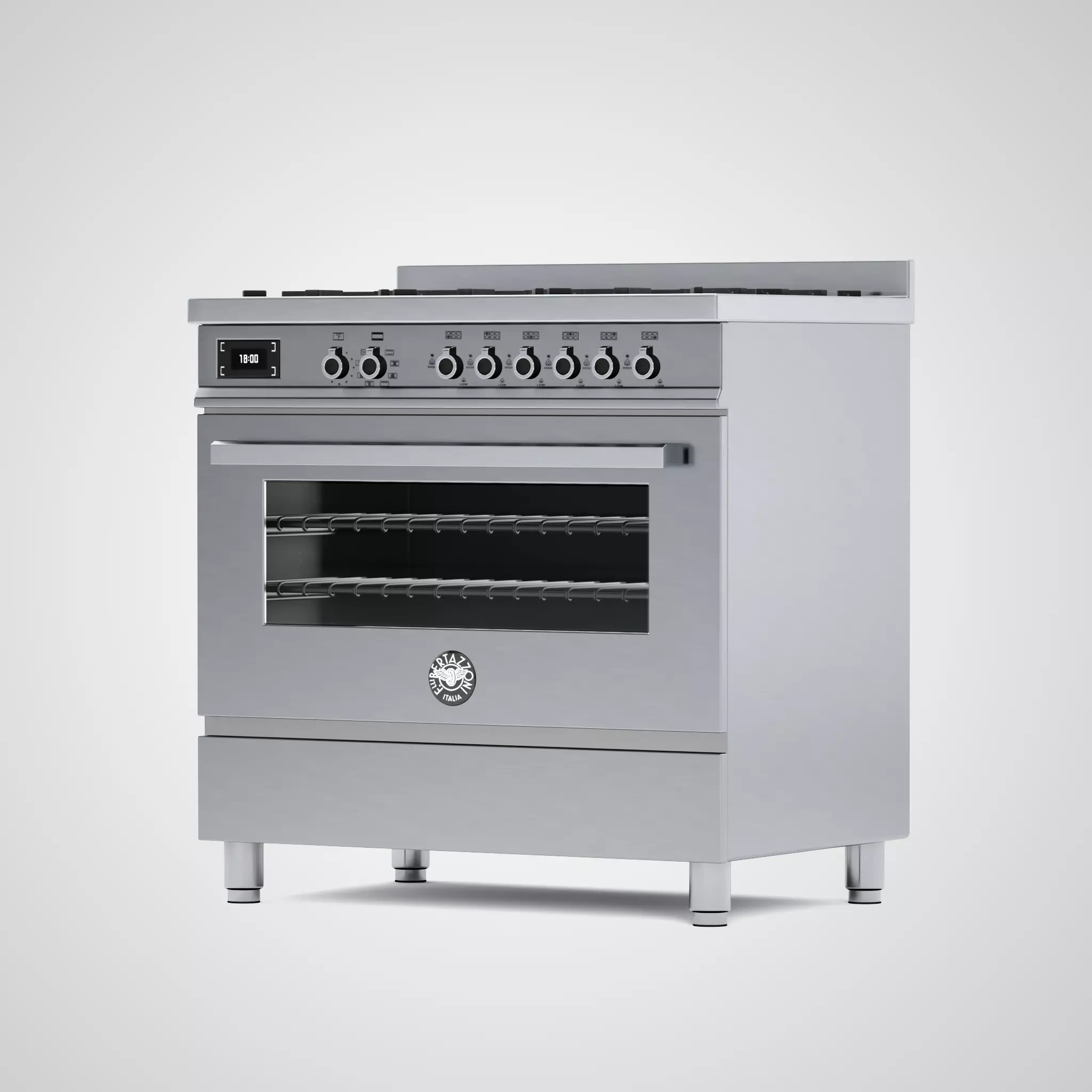 6-Burner Electric Oven by Bertazzoni Low-poly 3D model