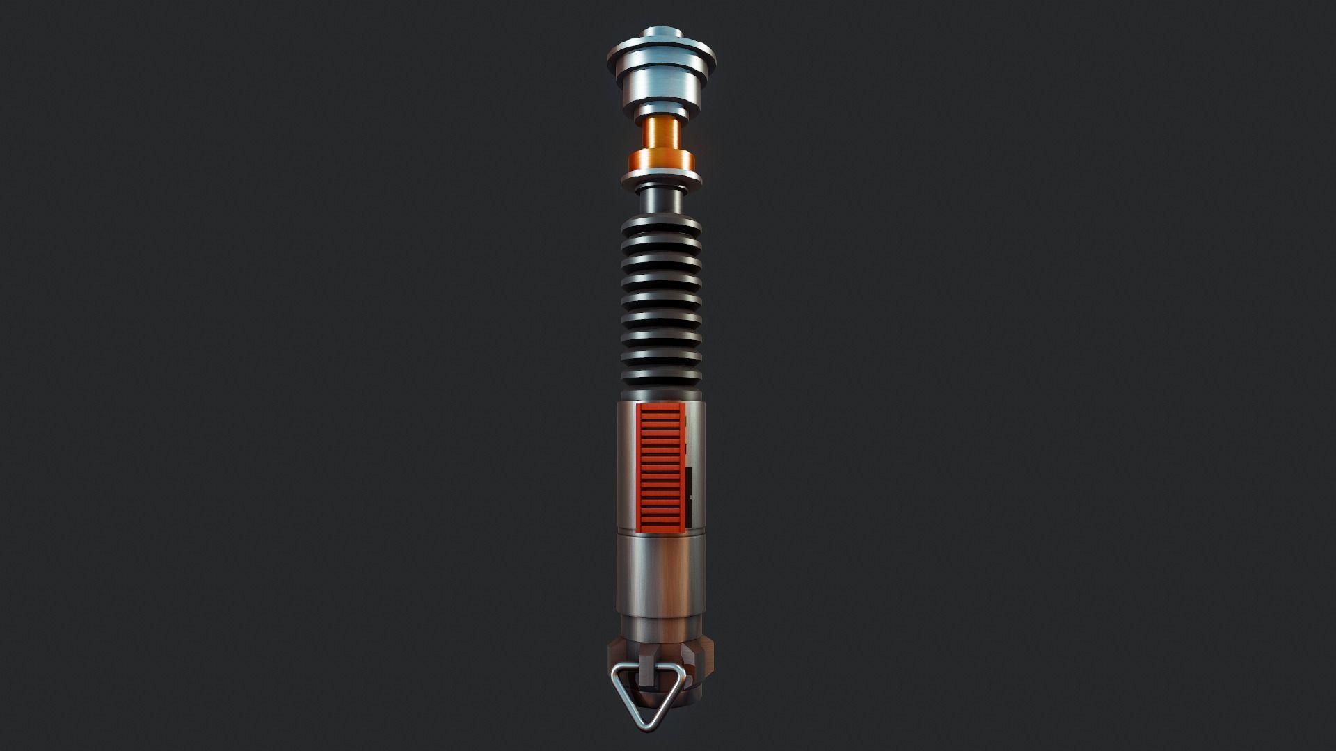 Lightsaber  - Tutorial Included Low-poly 3D model_4