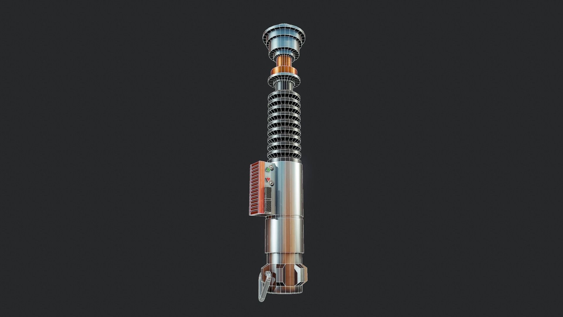 Lightsaber  - Tutorial Included Low-poly 3D model_3