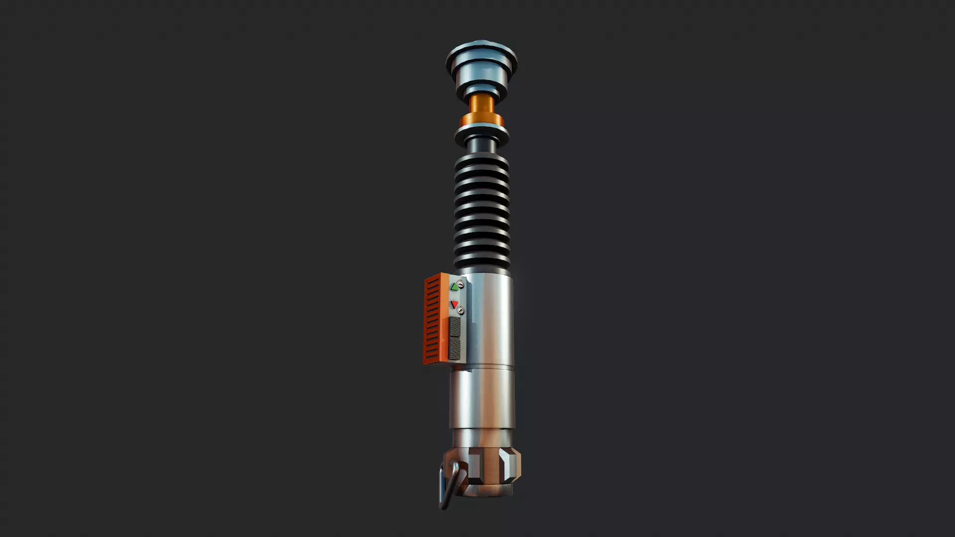 Lightsaber  - Tutorial Included Low-poly 3D model_0