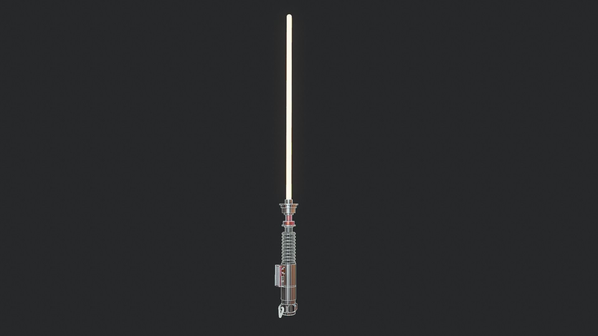 Lightsaber  - Tutorial Included Low-poly 3D model_13