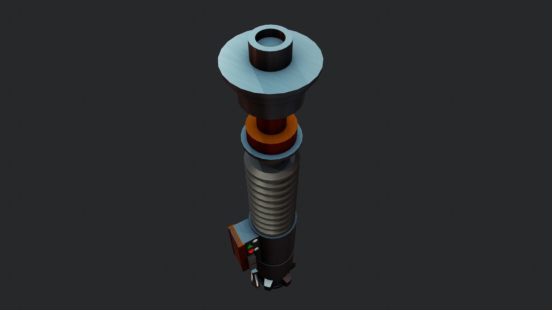 Lightsaber  - Tutorial Included Low-poly 3D model_8