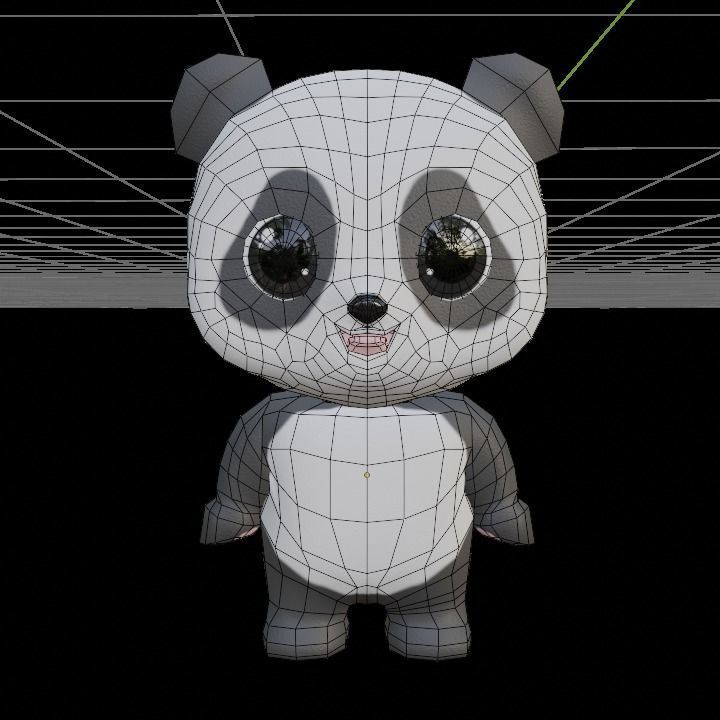 Cute Little Panda 3D model_13