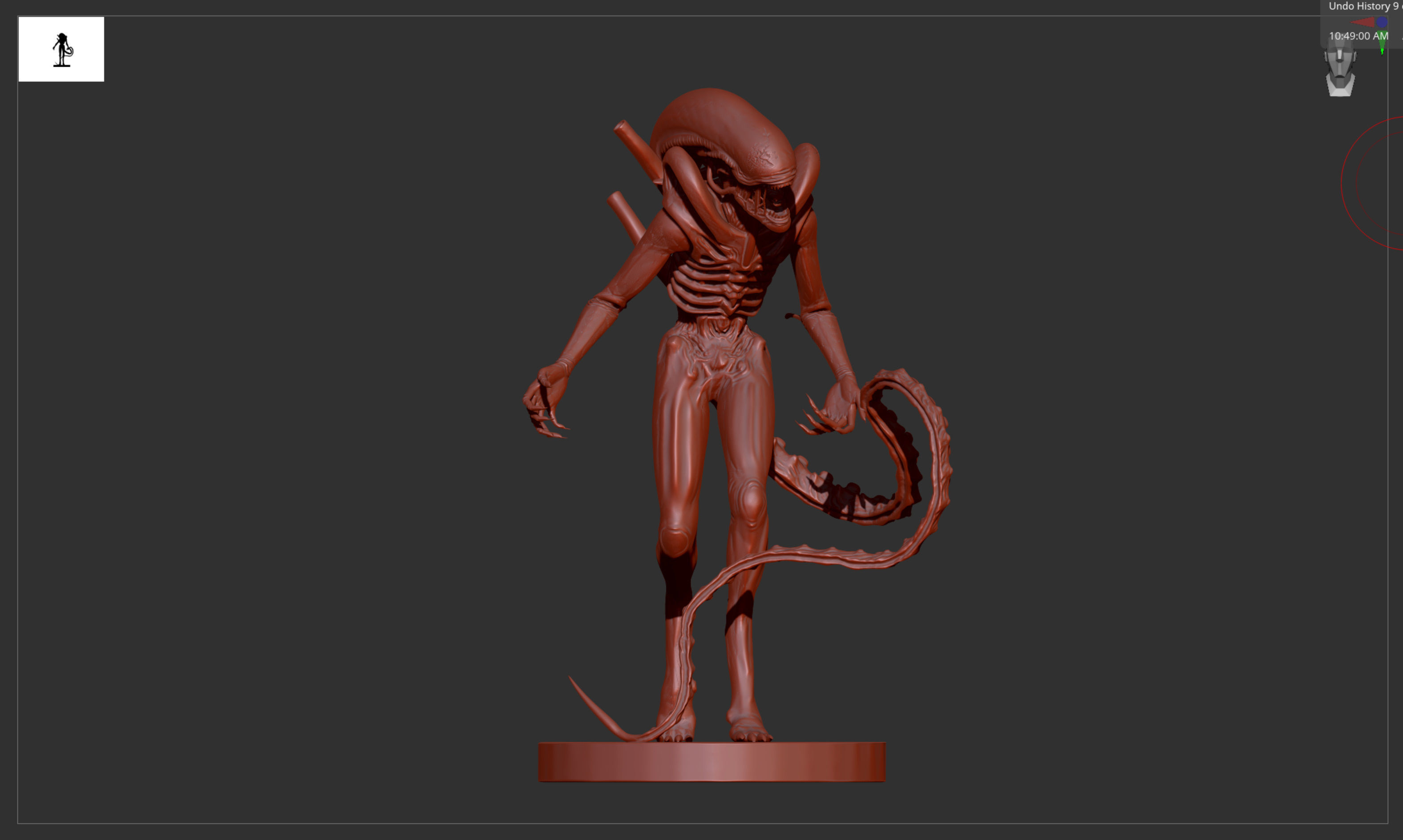 Battle-hardened Xenomorph Alien 3D print model_1