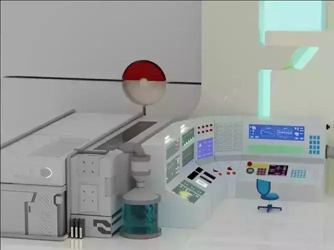 pokemon laboratory 3D model