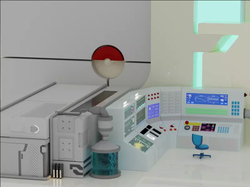 pokemon laboratory 3D model_0